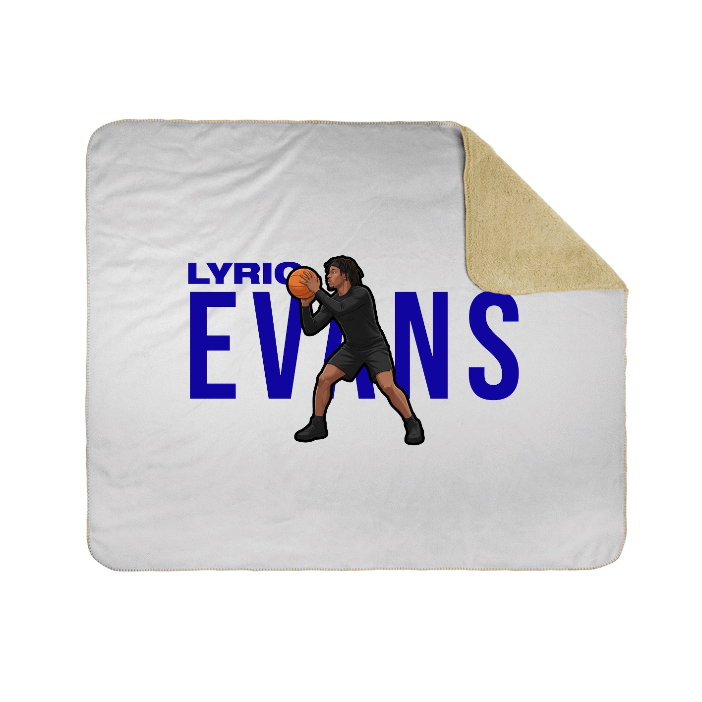 Throw Blanket — Player Name in White