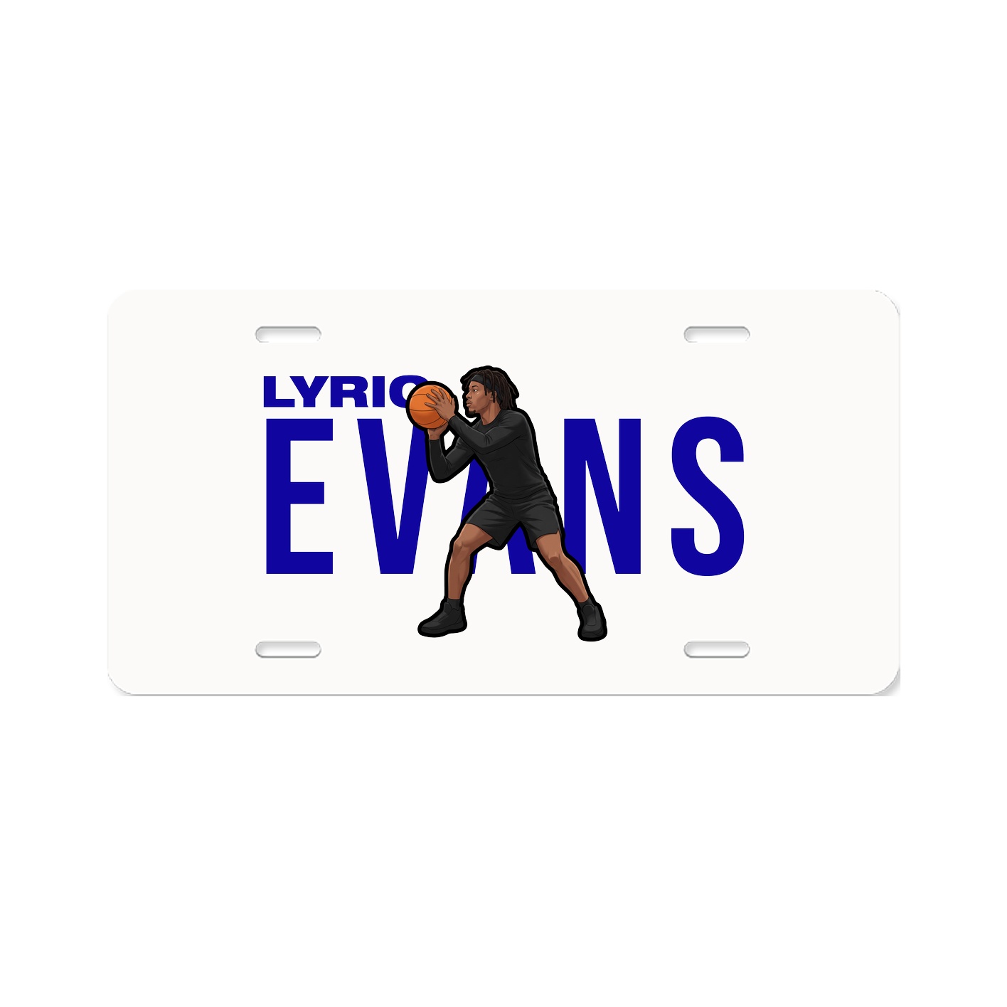 License Plate — Player Name in Classic
