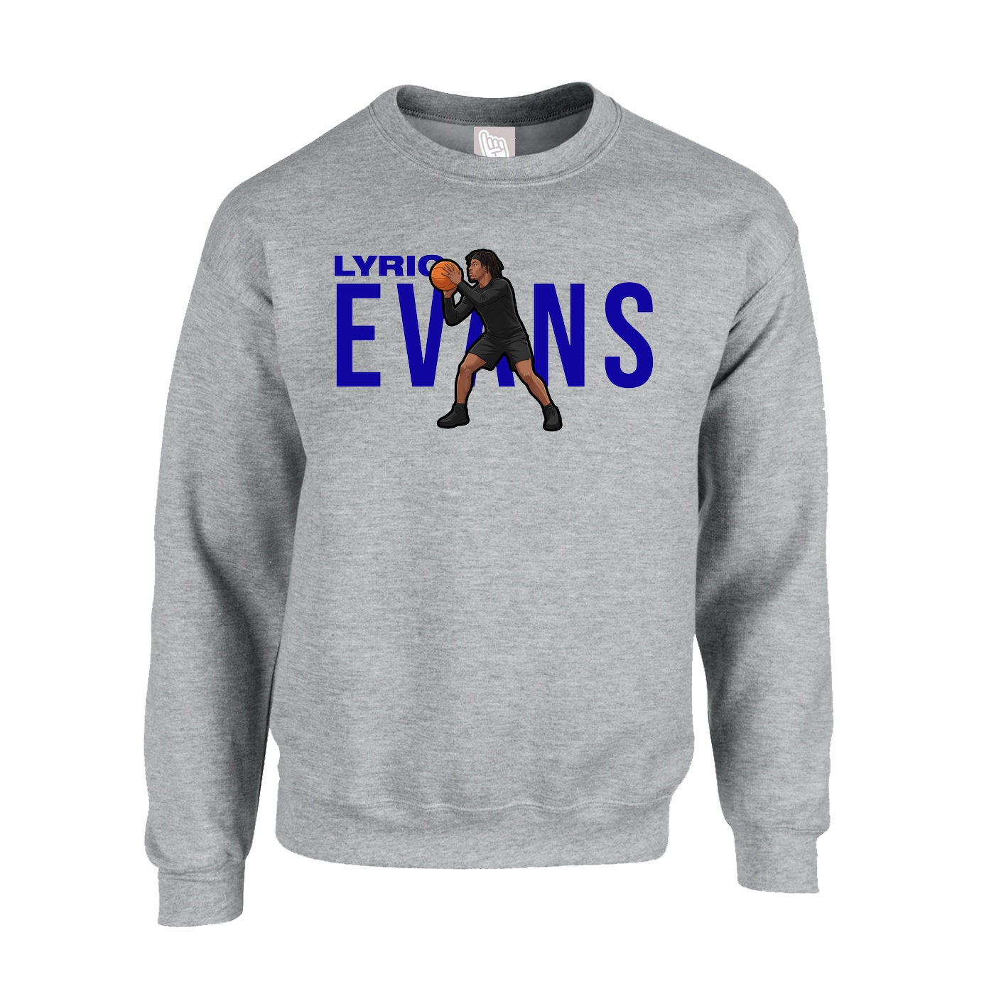 Fleece Crew — Player Name in Grey