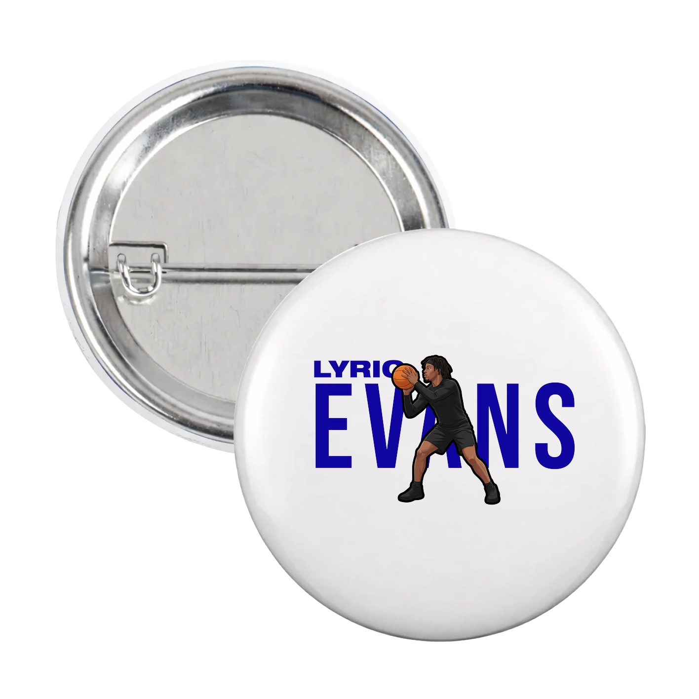 Game Day Button — Player Name in White