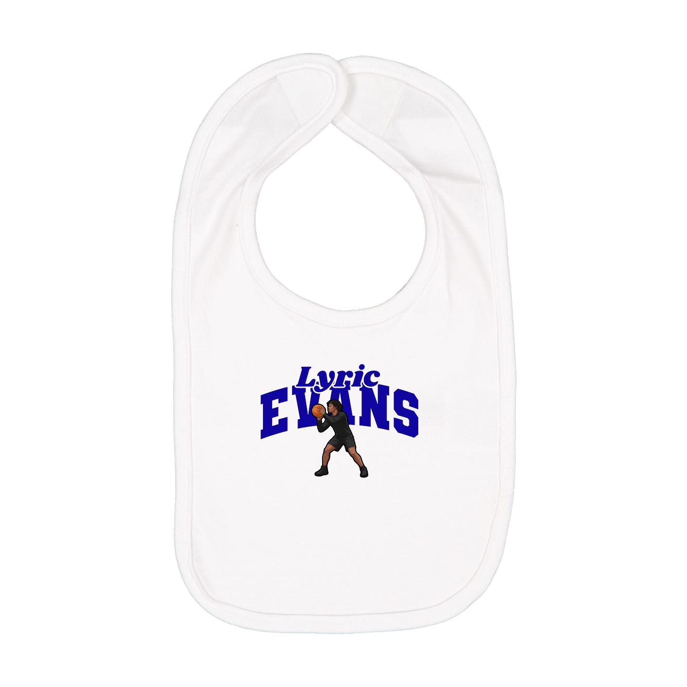 Infant Bib — Signature Arch in White