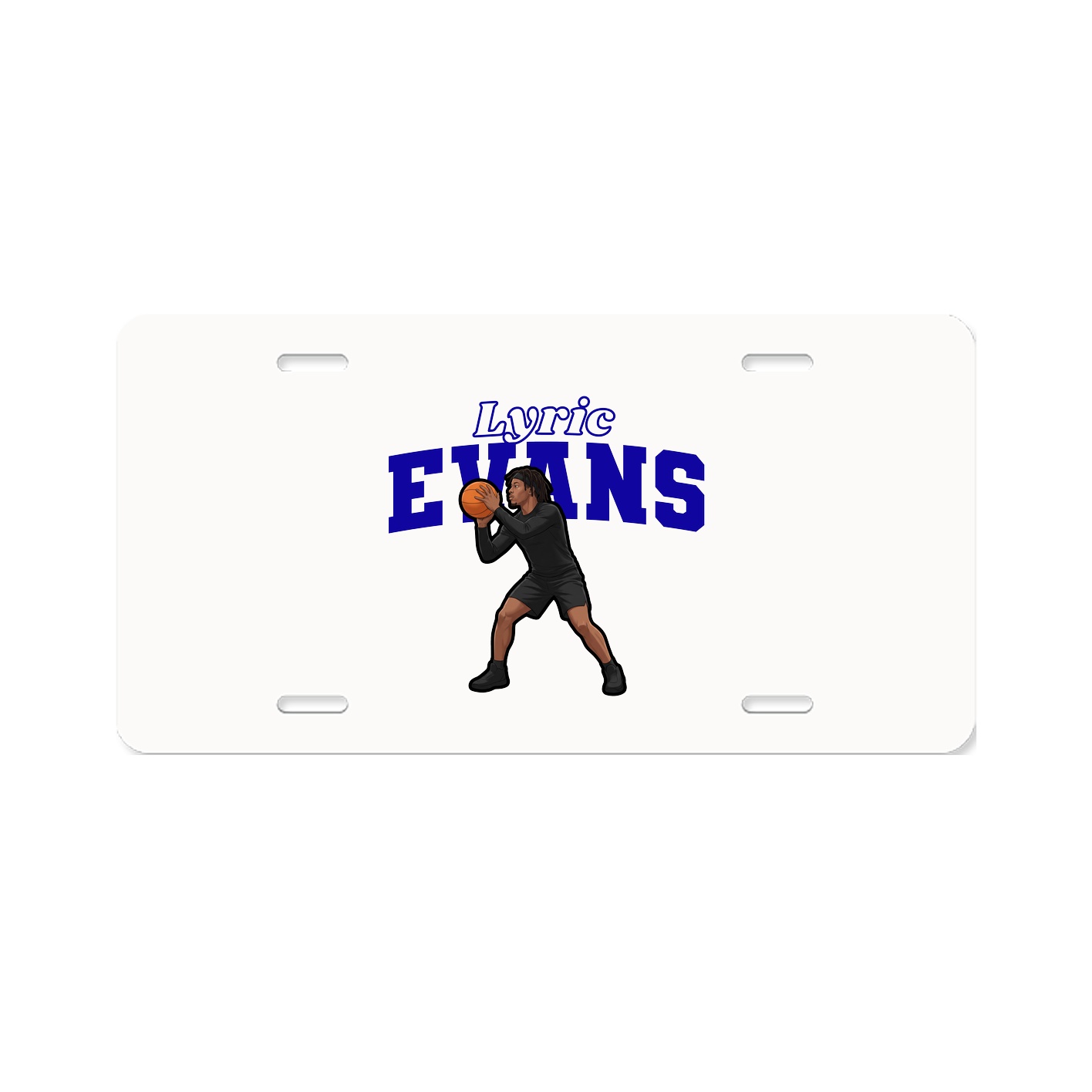 License Plate — Name Arch in Classic