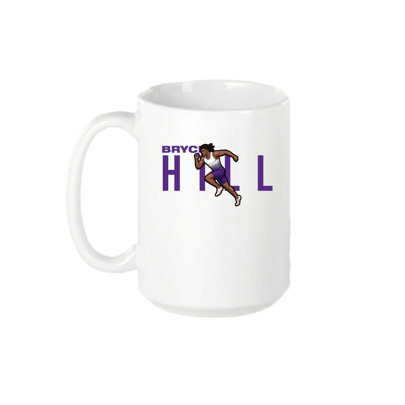 15oz Coffee Mug — Player Name in White