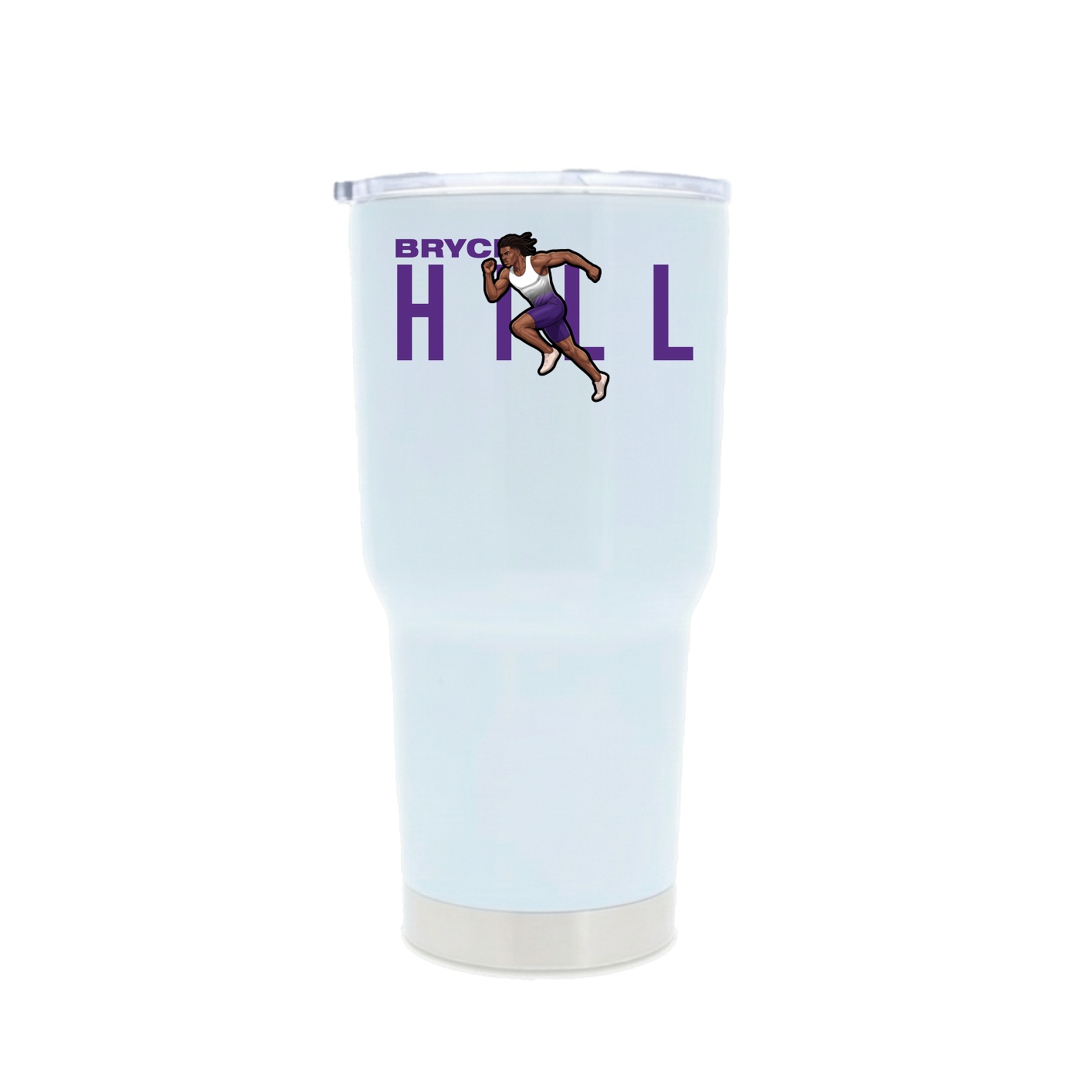 30oz Stainless Steel Tumbler — Player Name in White