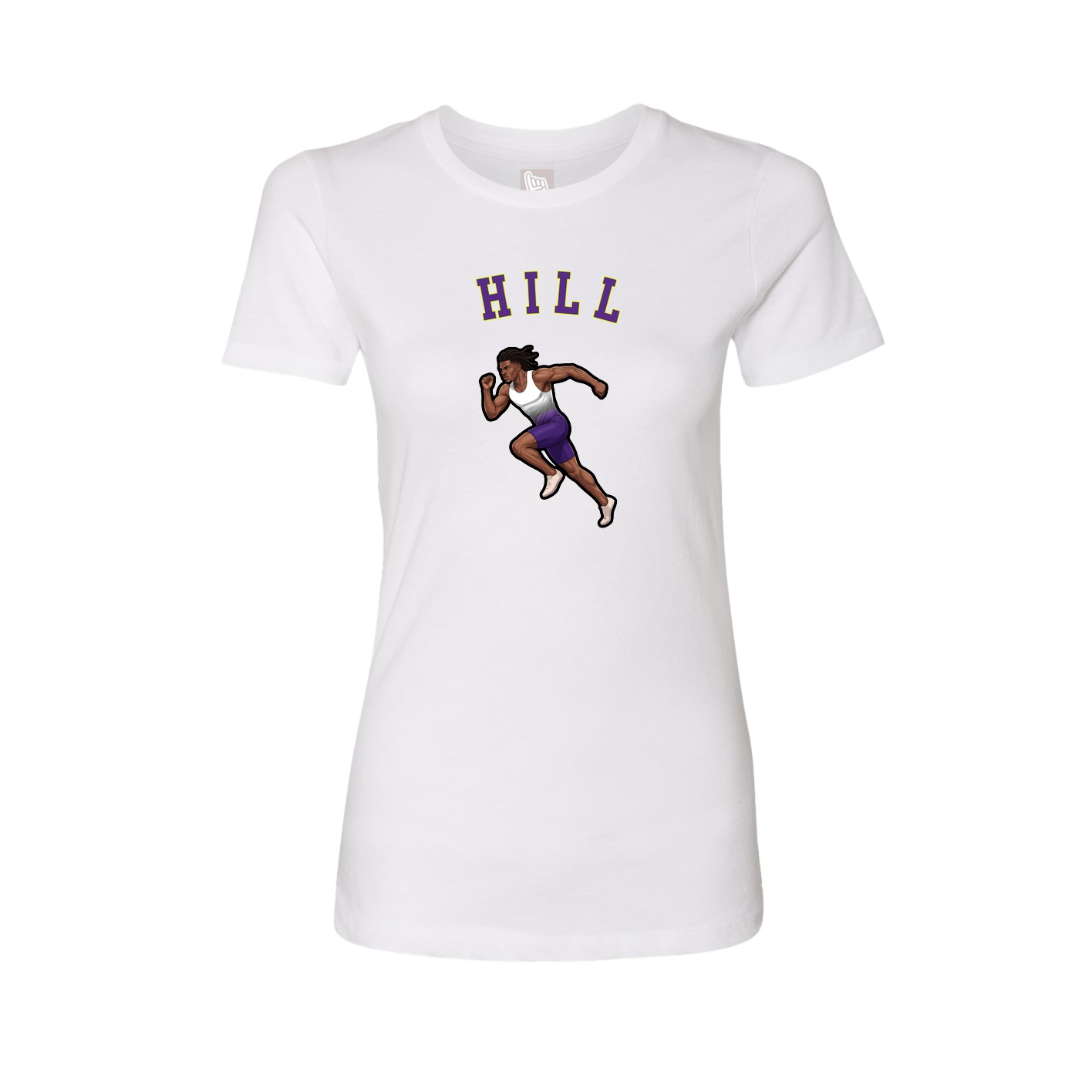 Fitted Women's Tee — Shirsey Arch in White