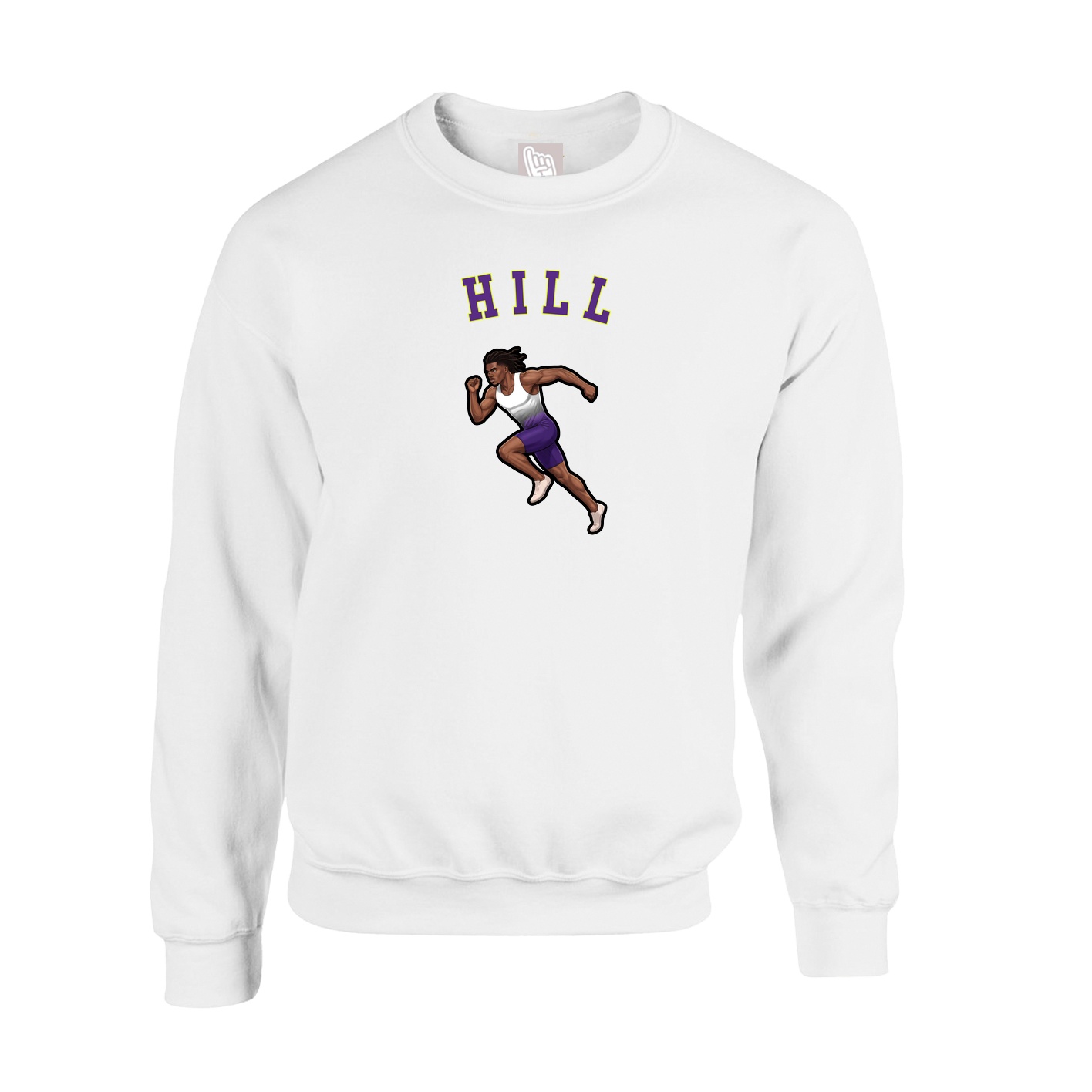 Fleece Crew — Shirsey Arch in White