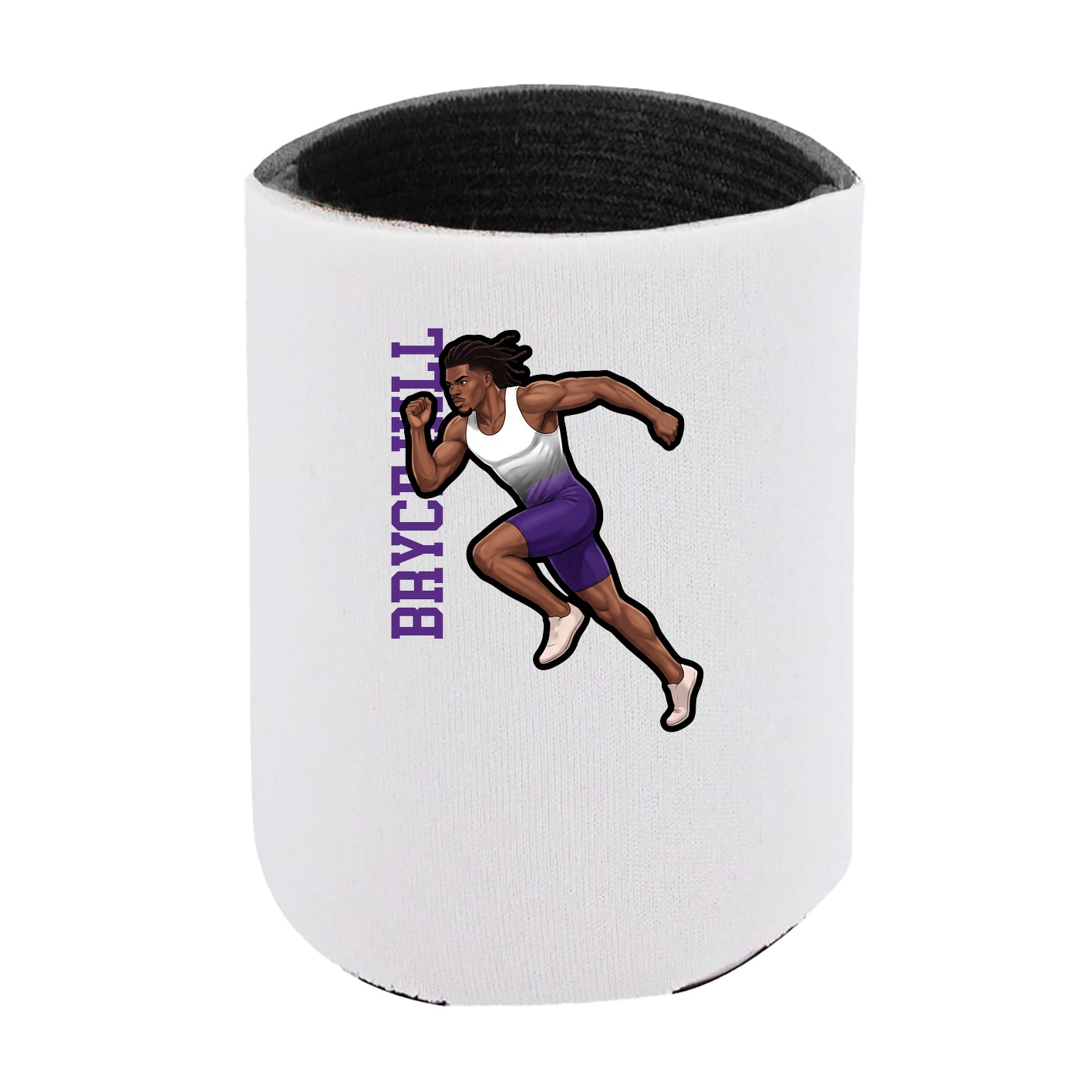 Can Holder — Name Vertical in White