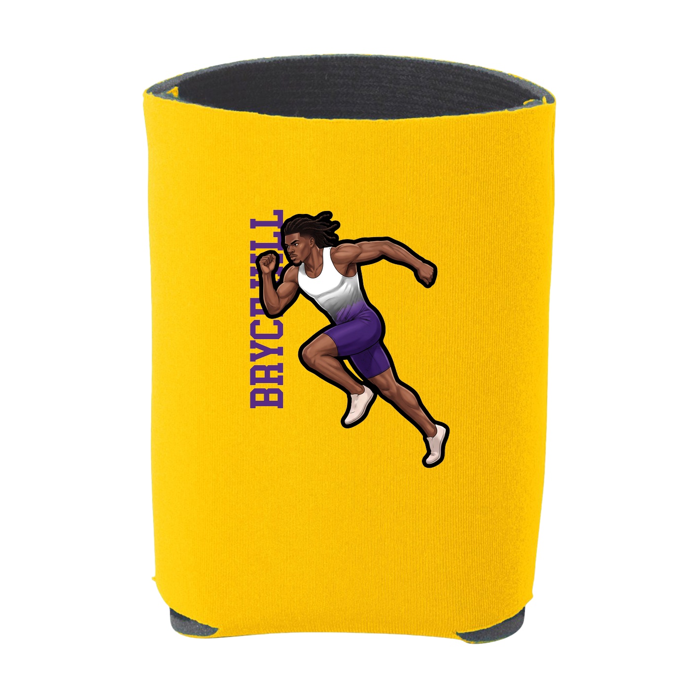 Can Holder — Name Vertical in Yellow
