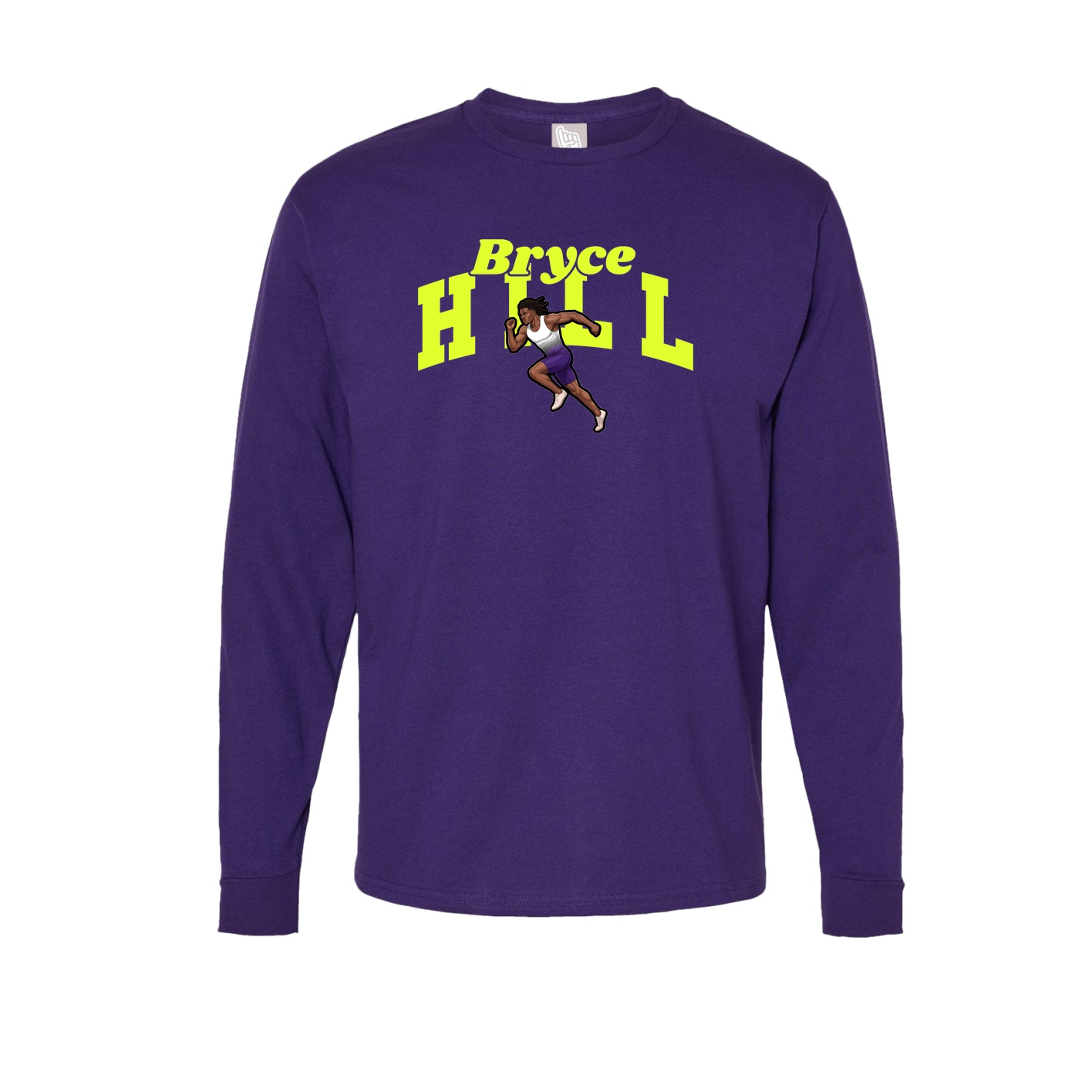 Long Sleeve Tee — Signature Arch in Purple