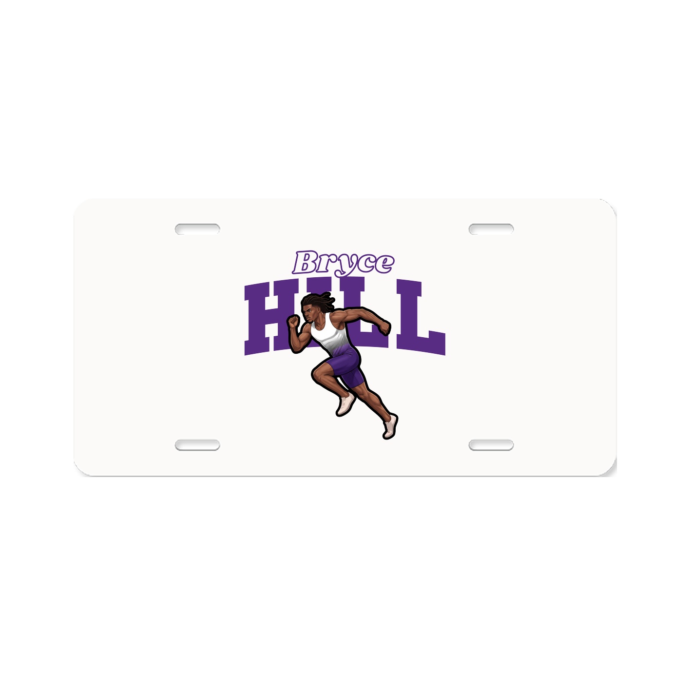 License Plate — Name Arch in Classic