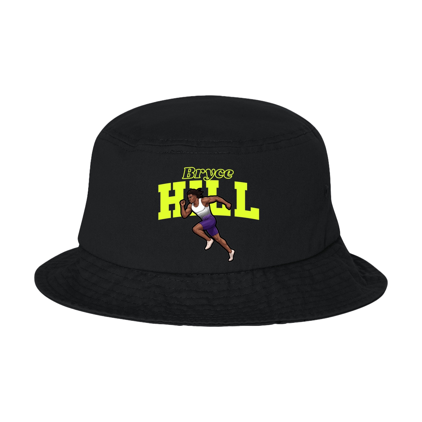Bucket Cap — Name Arch in Black