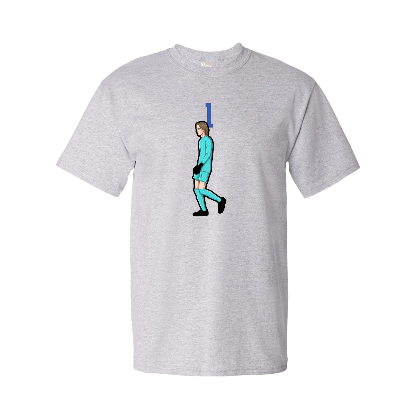 Youth Tee — Number Top in Grey