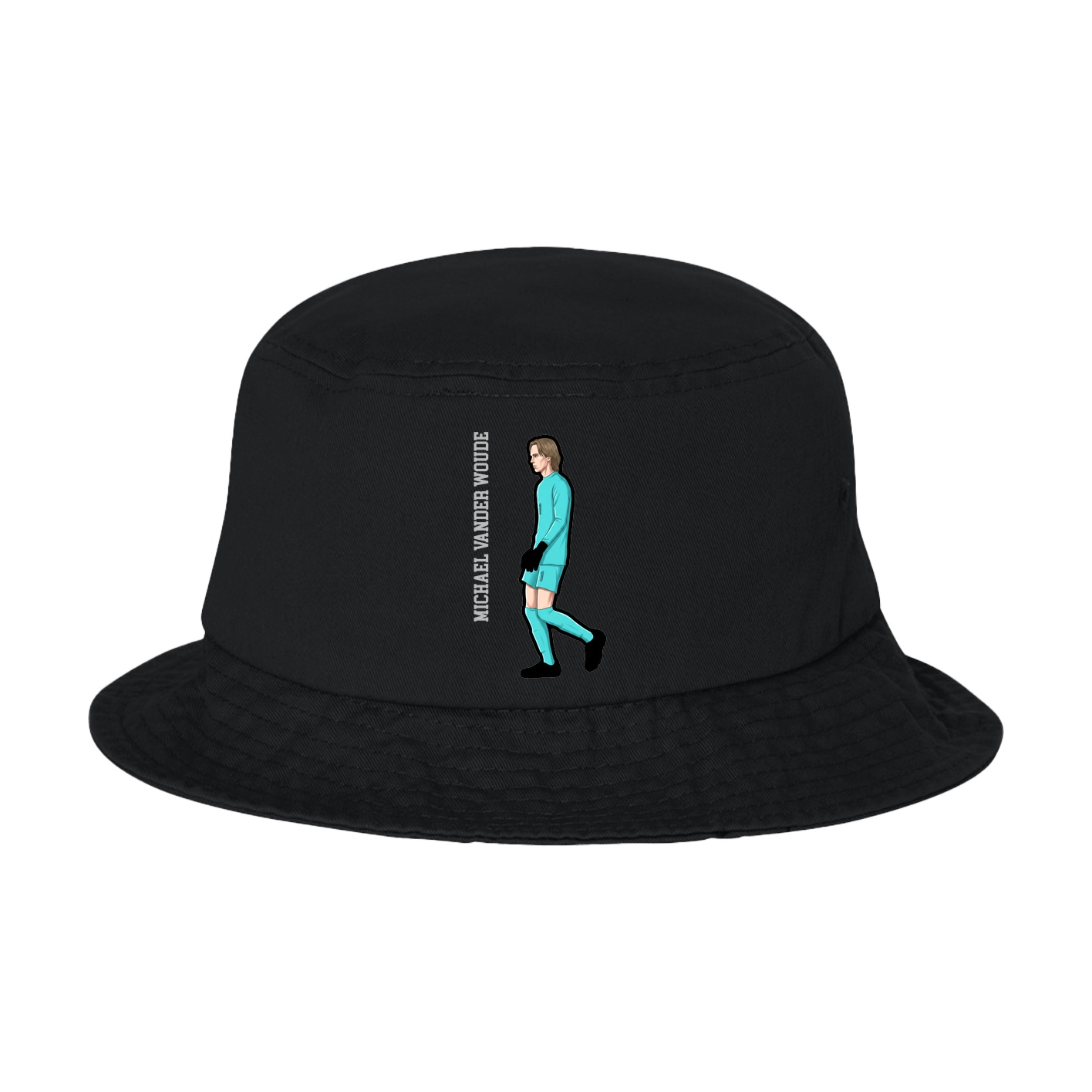 Bucket Cap — Name Vertical in Black