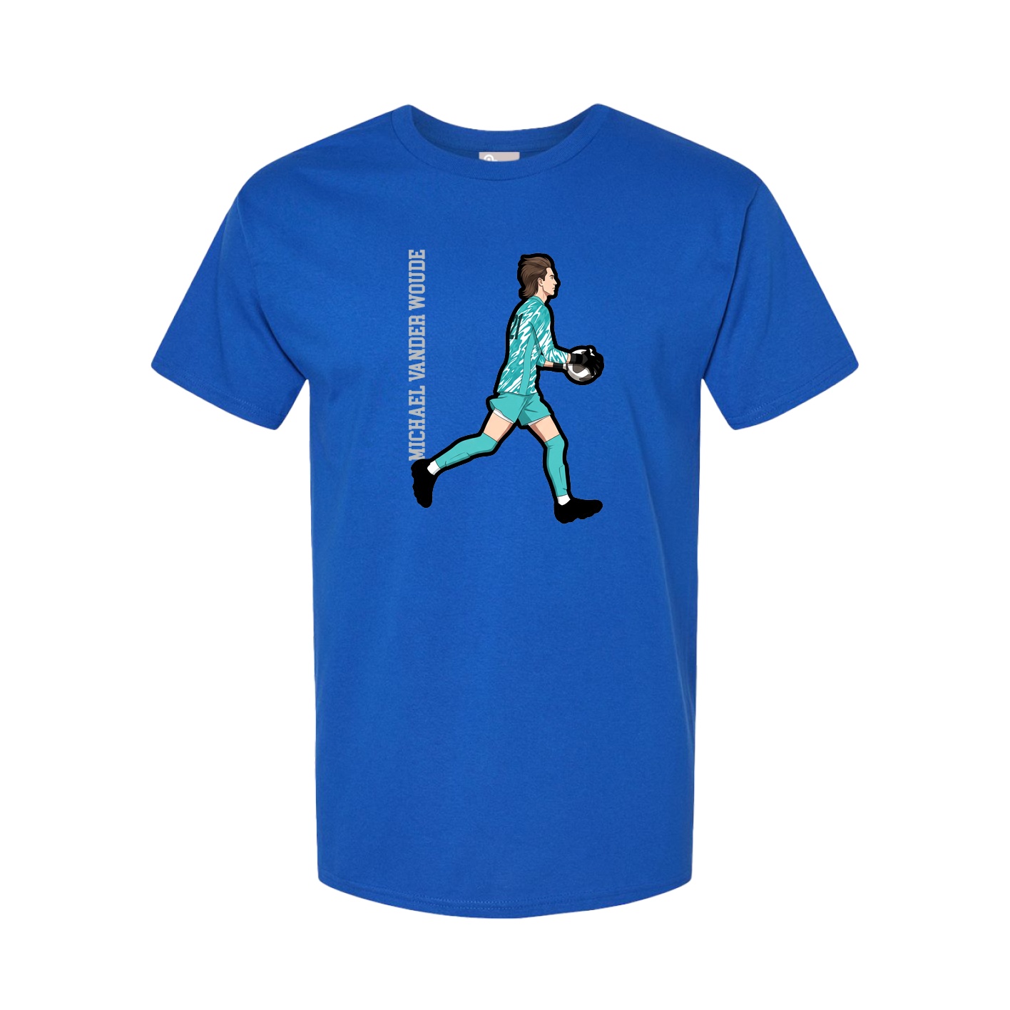 Tee — Name Vertical in Royal