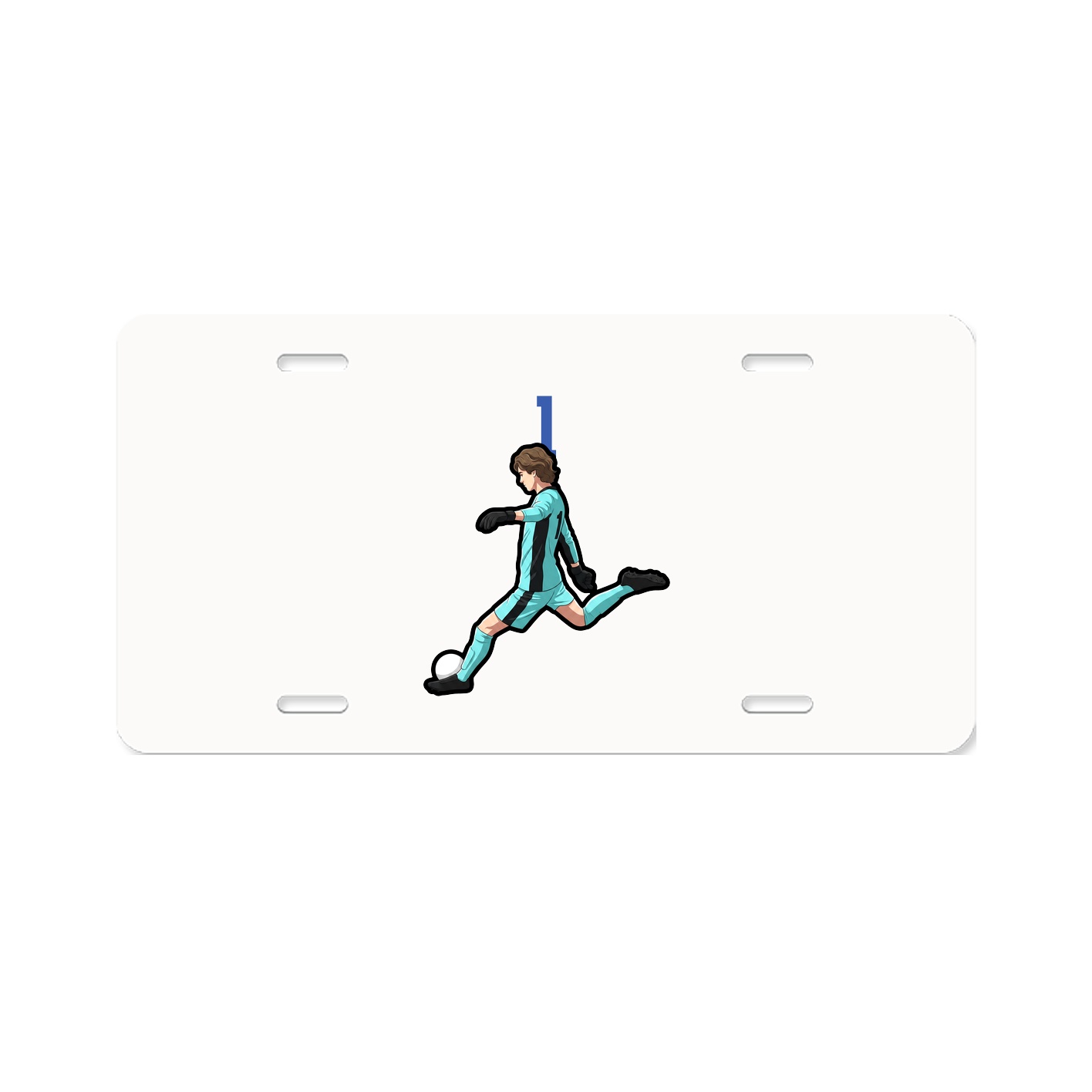 License Plate — Number Top in Classic