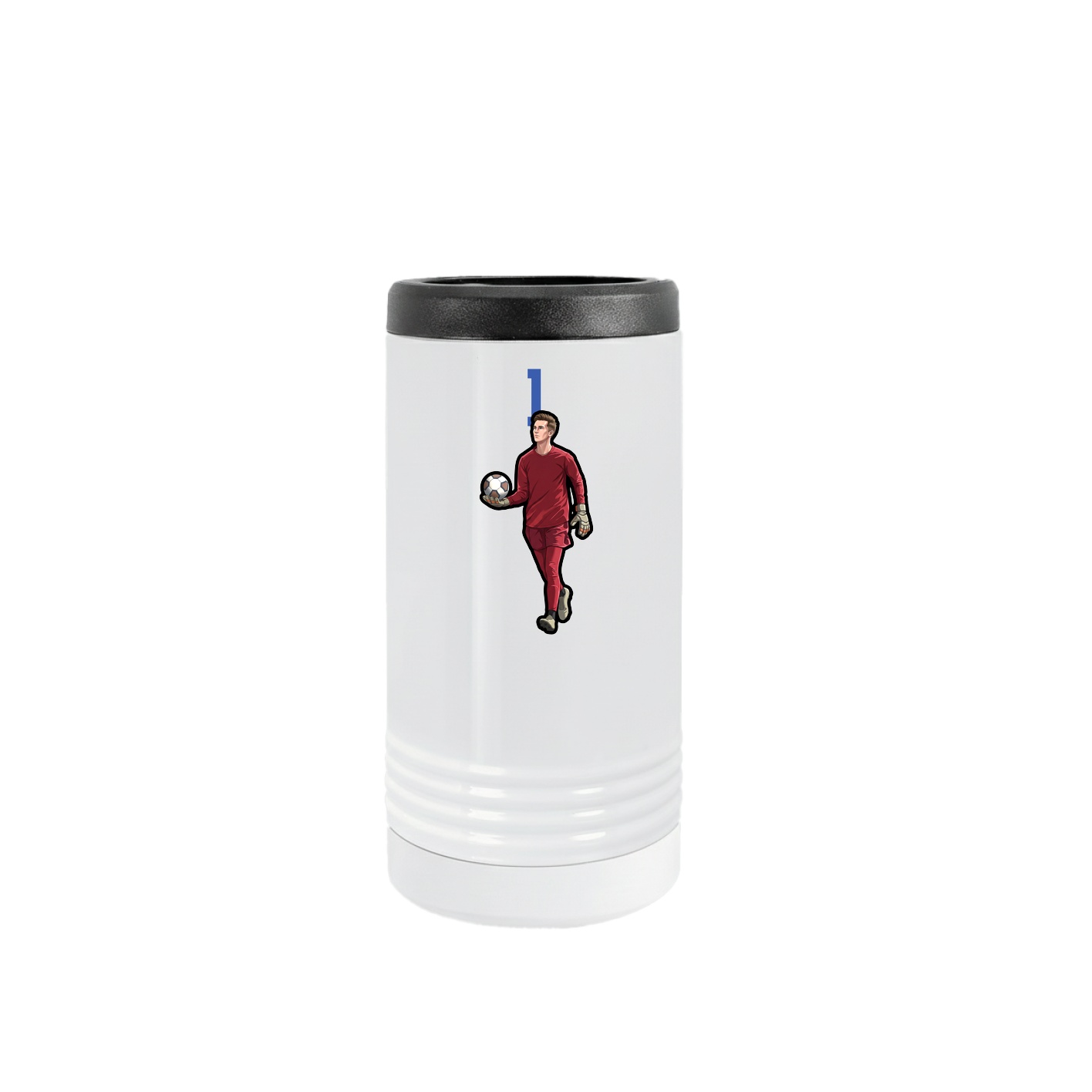 Slim Beverage Holder — Number Top in White