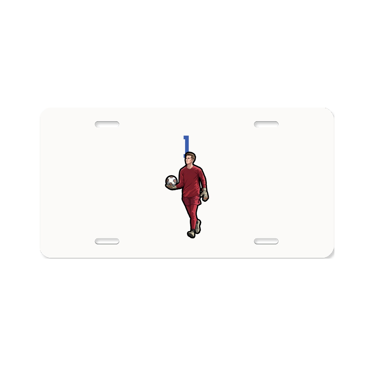 License Plate — Number Top in Classic