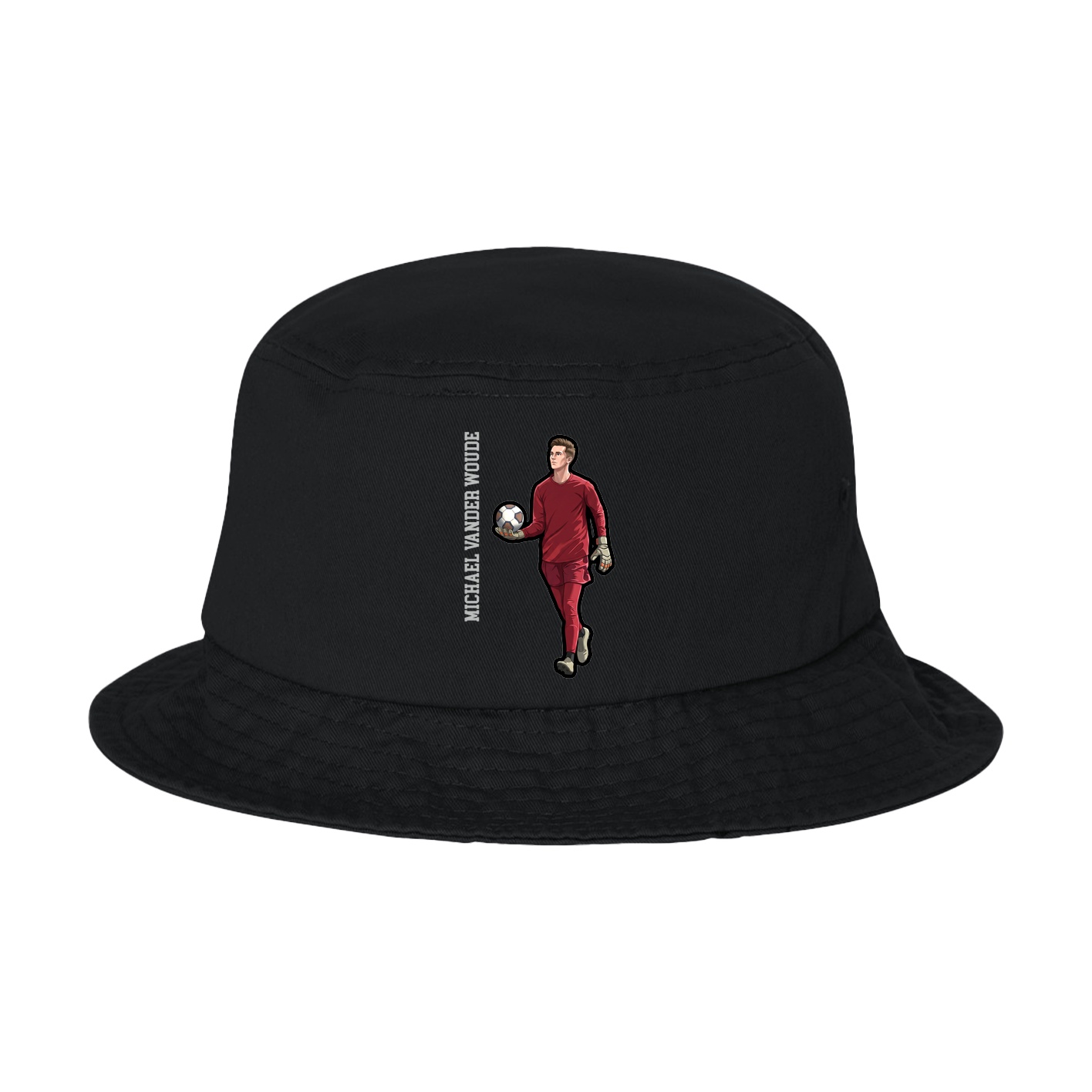 Bucket Cap — Name Vertical in Black