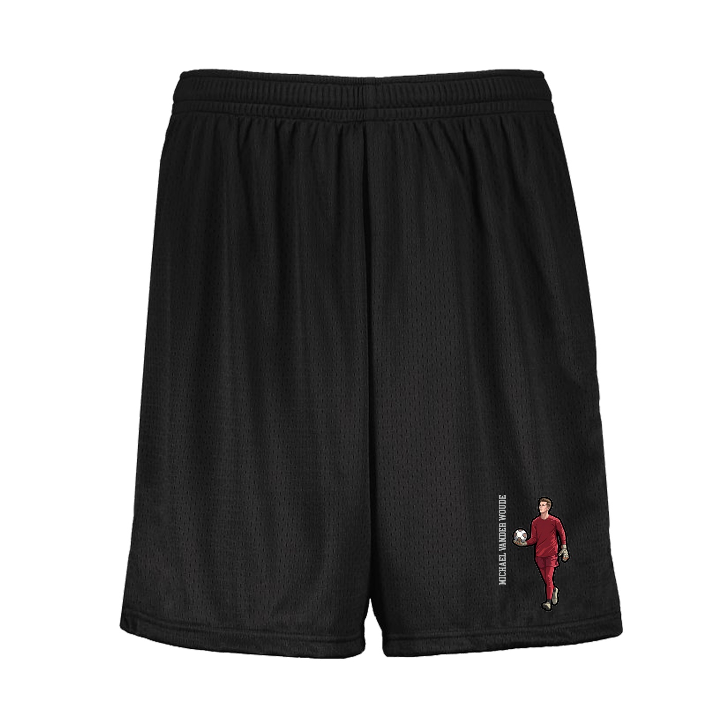 Shorts — Name Vertical in Black