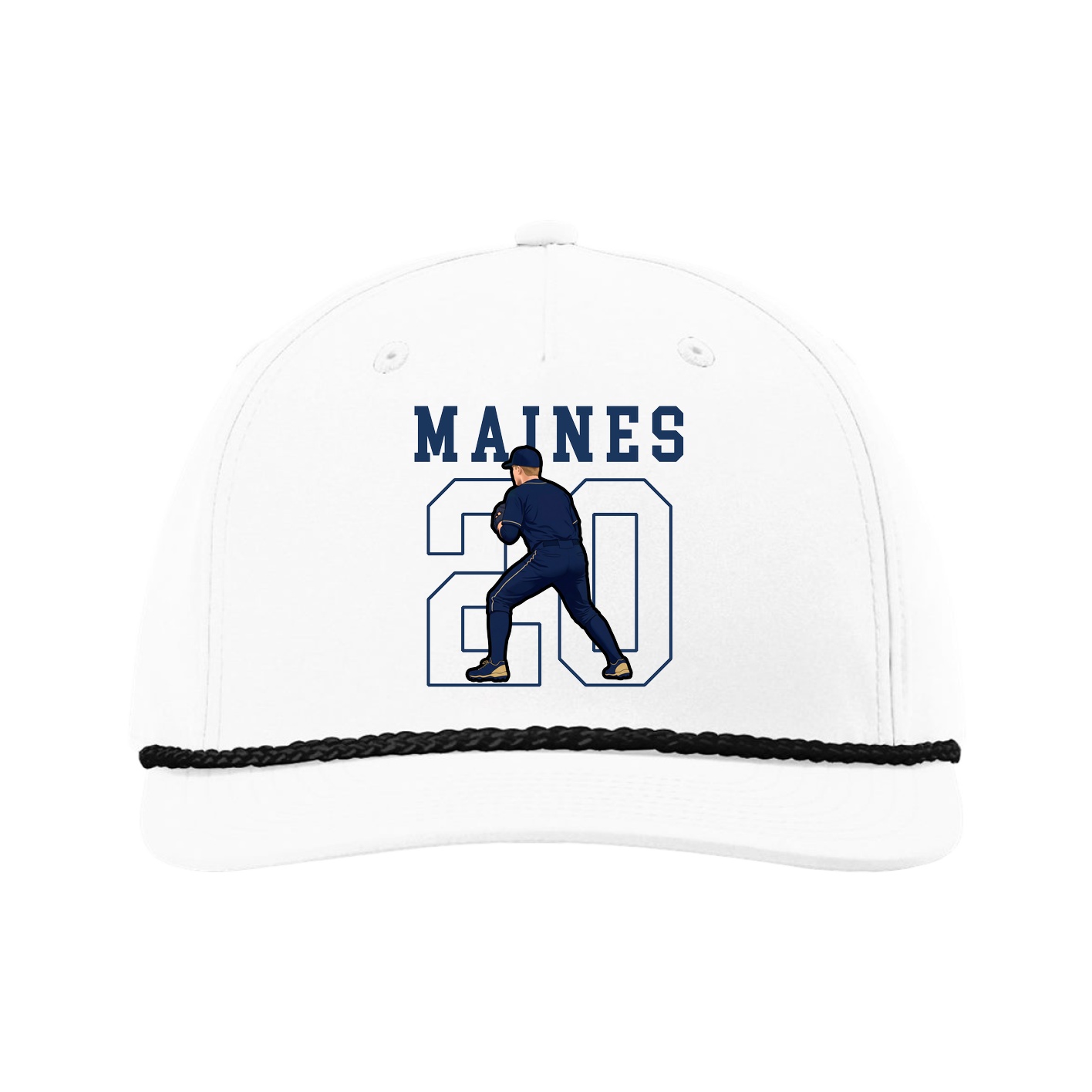 Five-Panel Classic Rope Cap — Shirsey in White