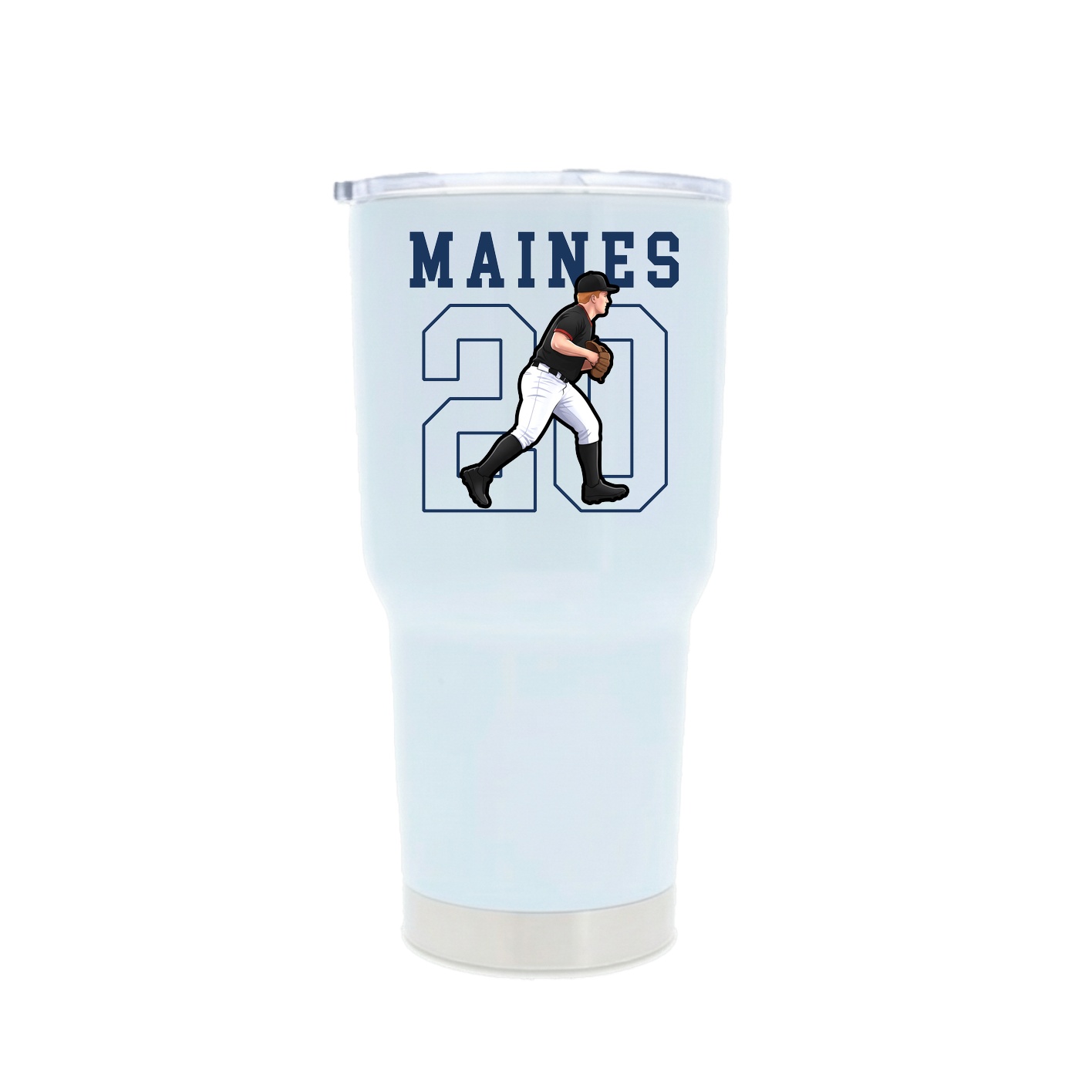 30oz Stainless Steel Tumbler — Shirsey in White