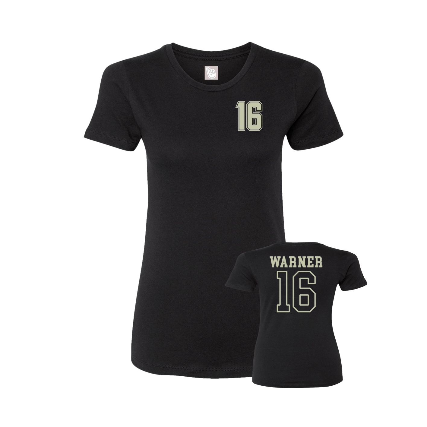 Womens Tee — Chest Back in Black