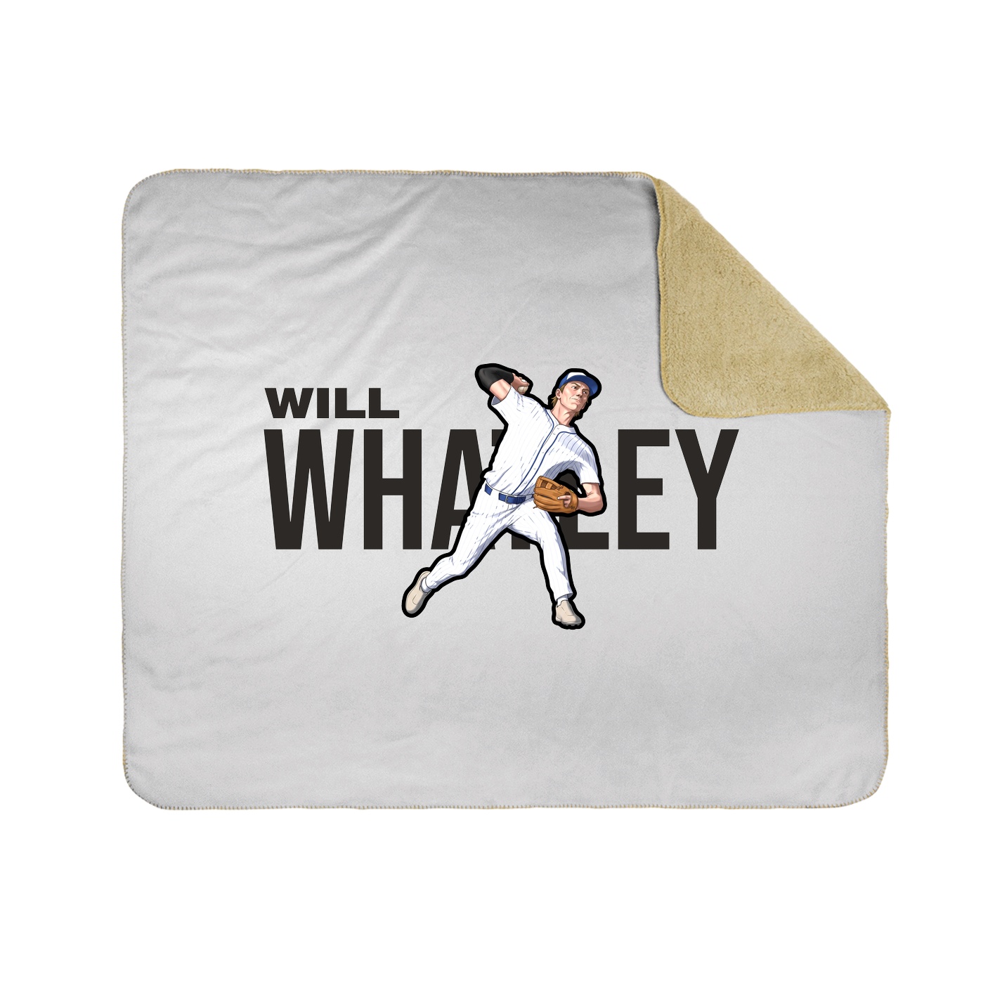 Throw Blanket — Player Name in White