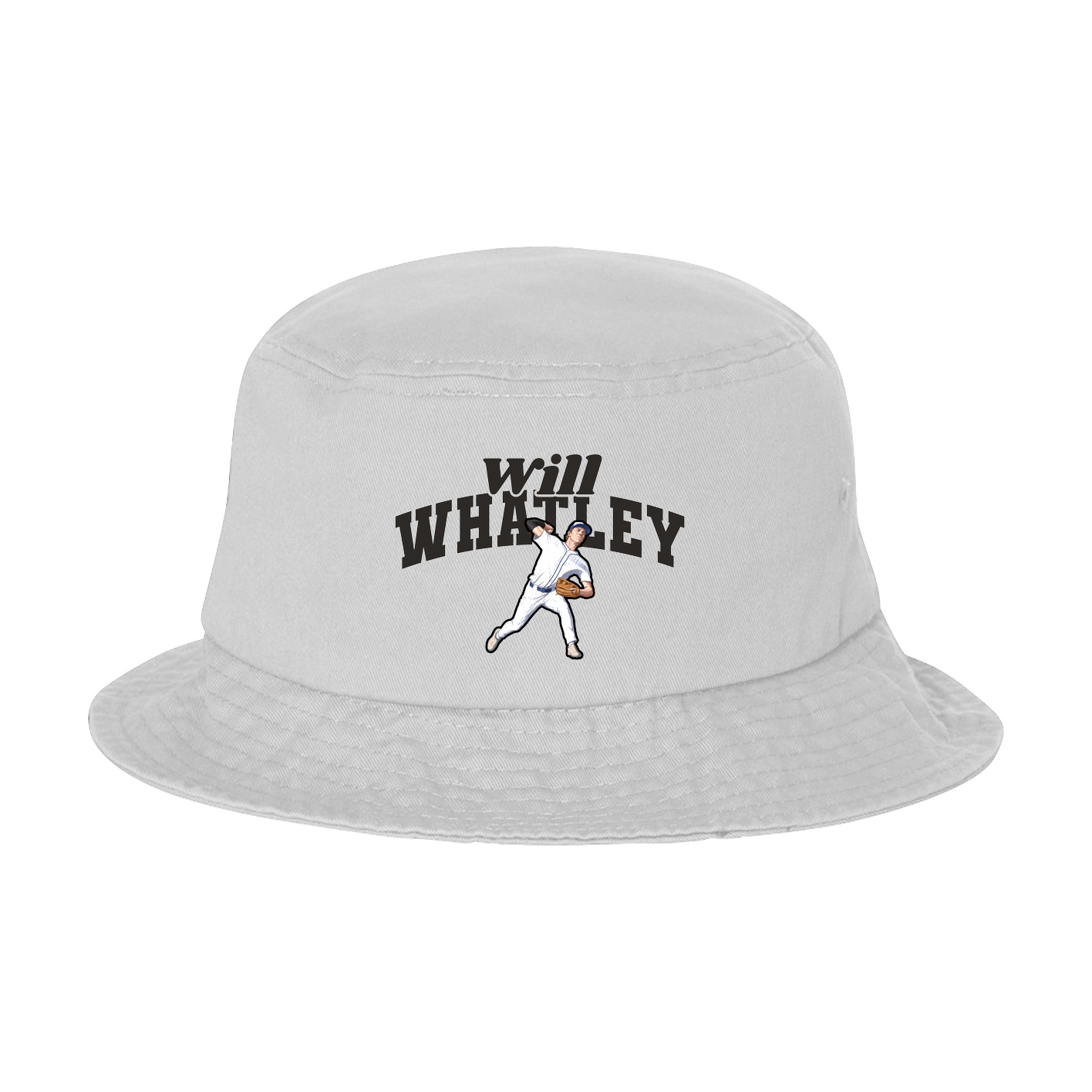 Bucket Cap — Signature Arch in White