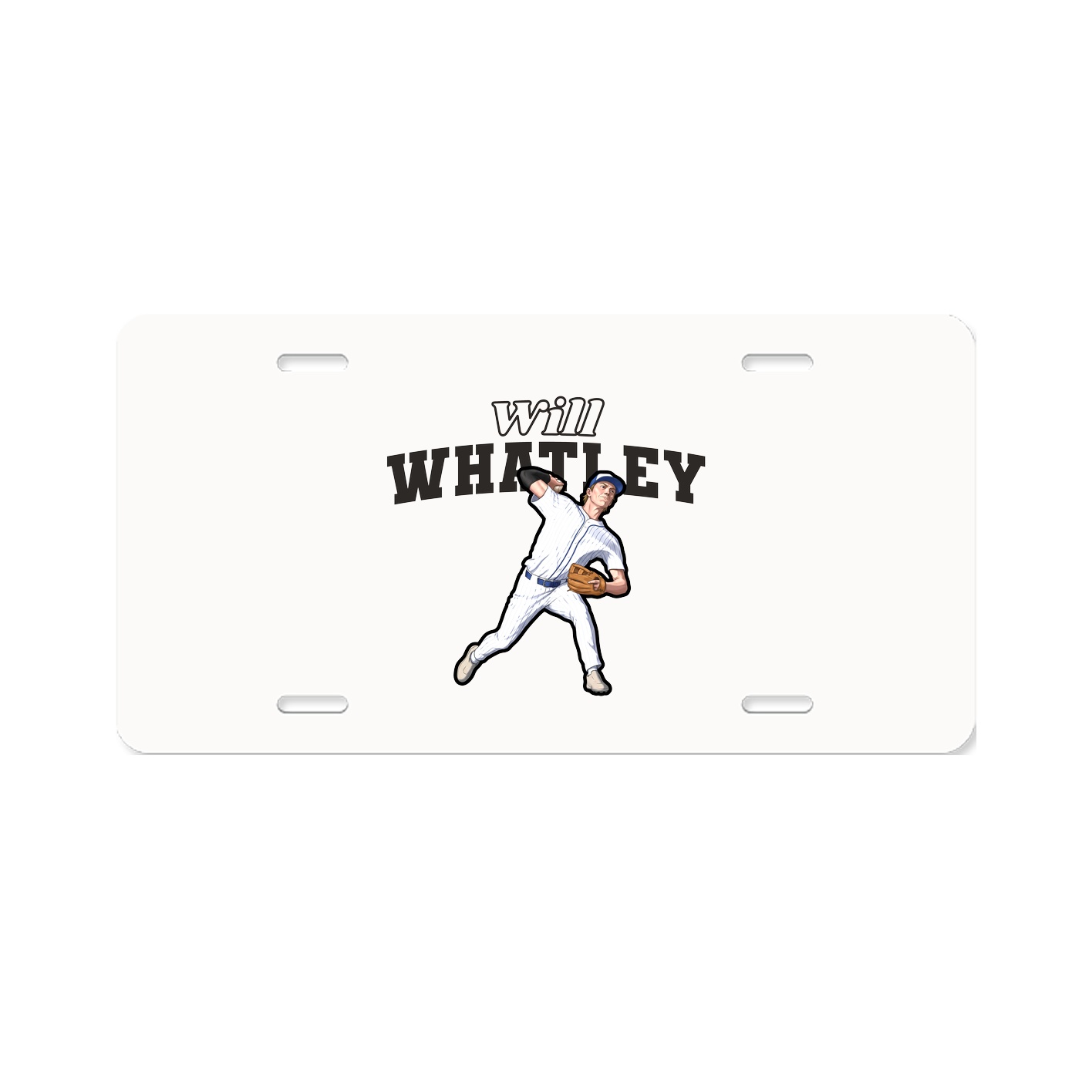 License Plate — Name Arch in Classic