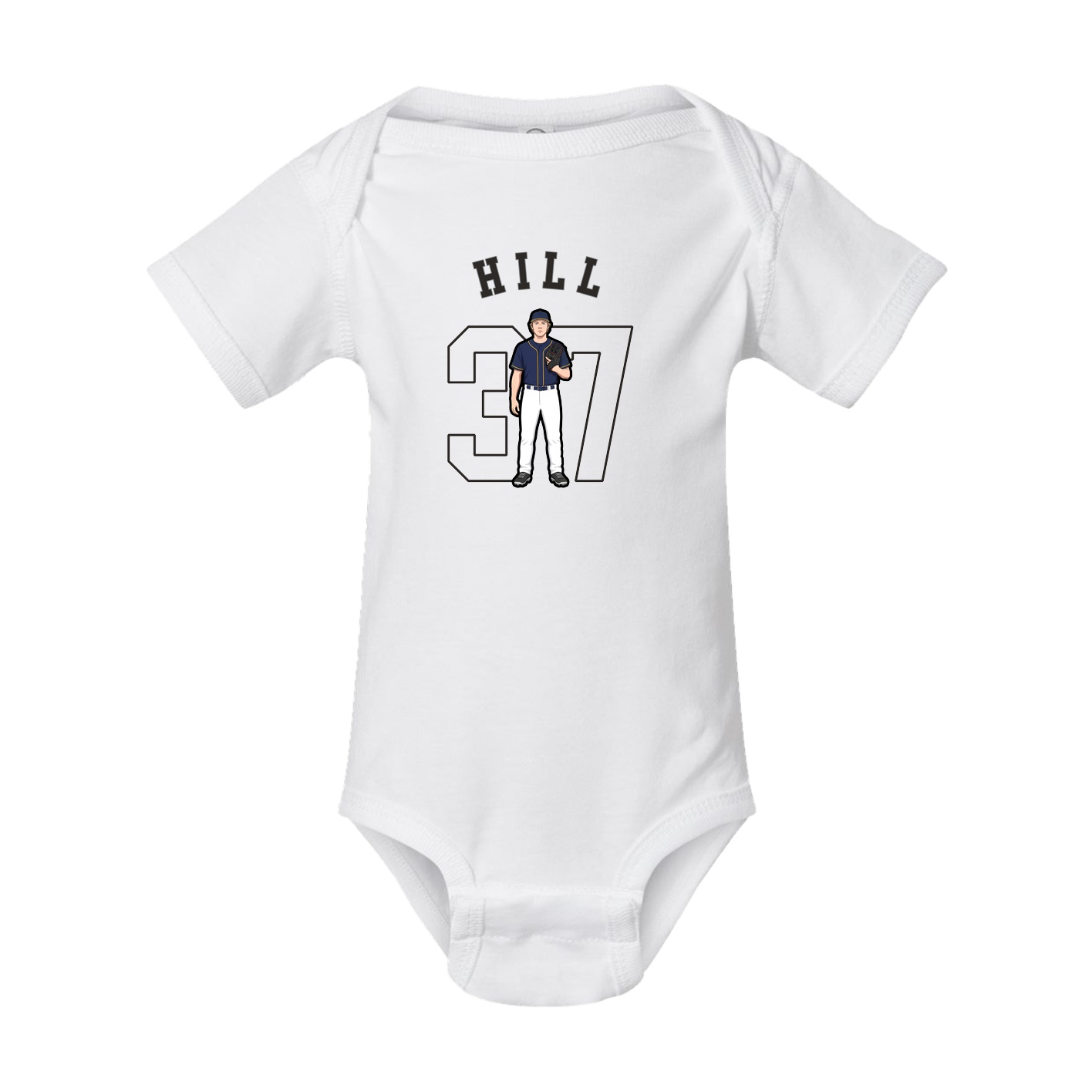 Baby Onesie — Shirsey Arch in White