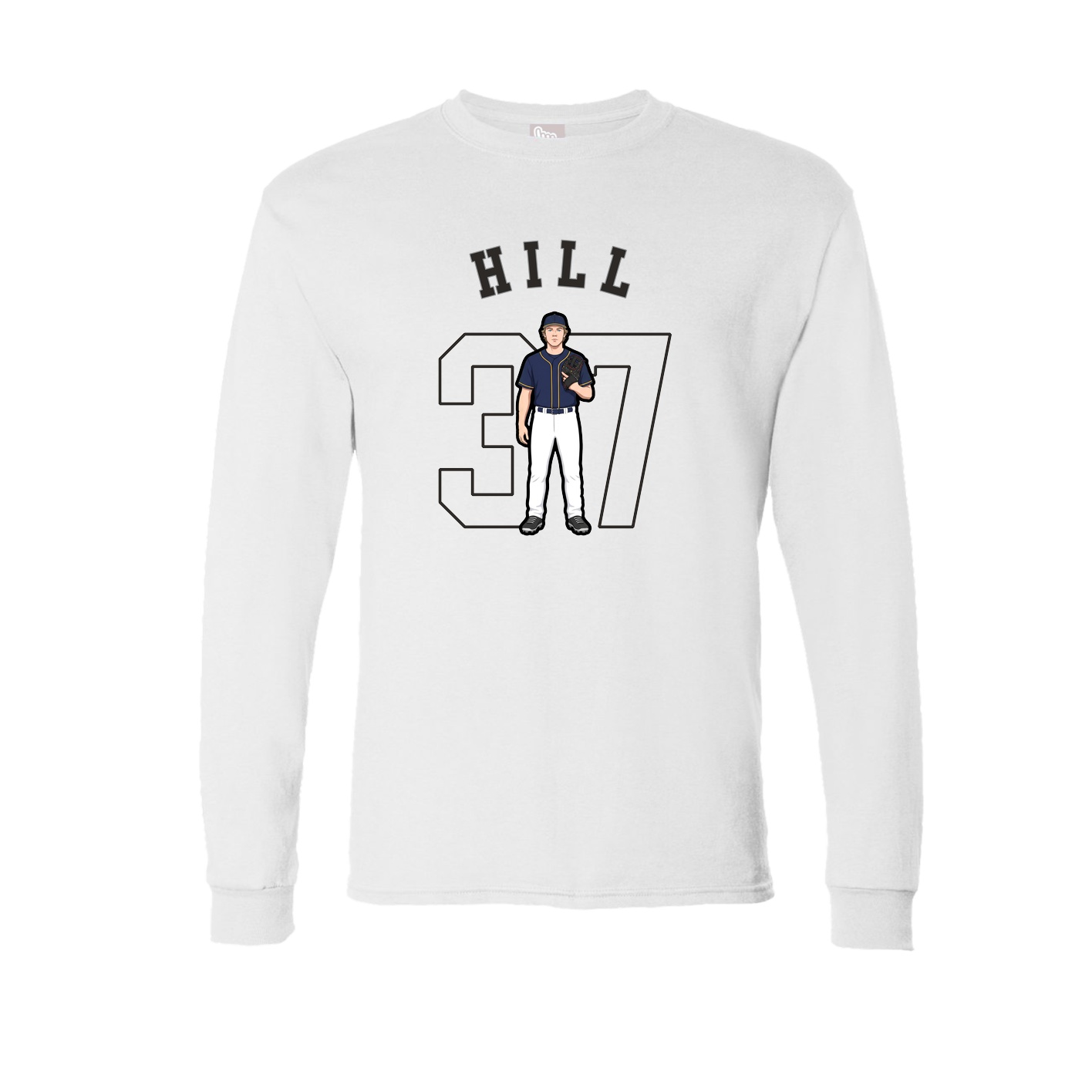 Long Sleeve Tee — Shirsey Arch in White
