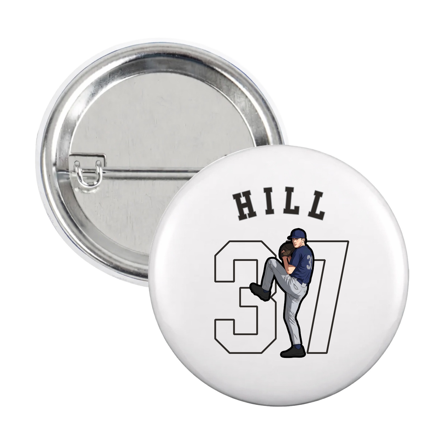 Game Day Button — Shirsey Arch in White
