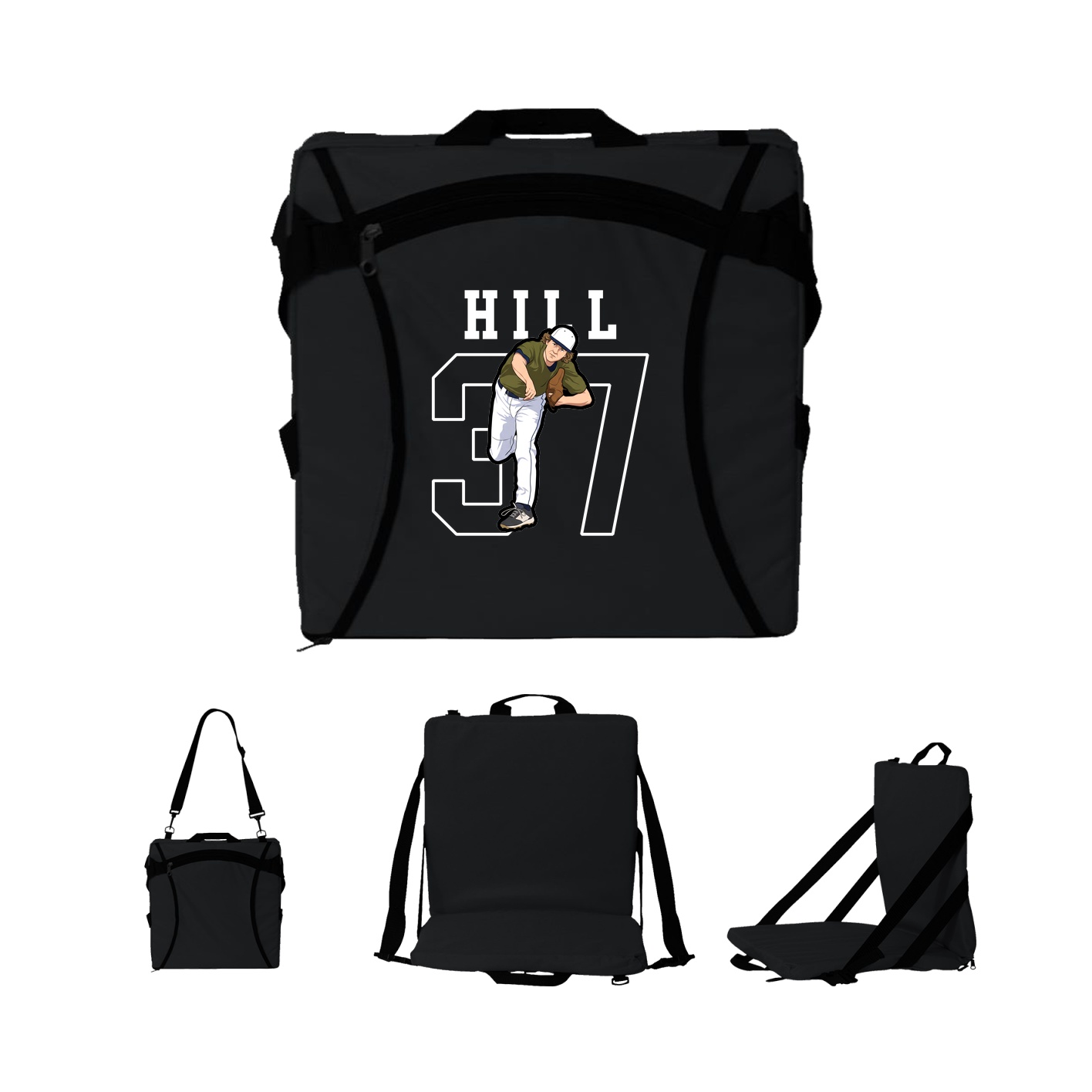 Folding Stadium Seat — Shirsey in Black