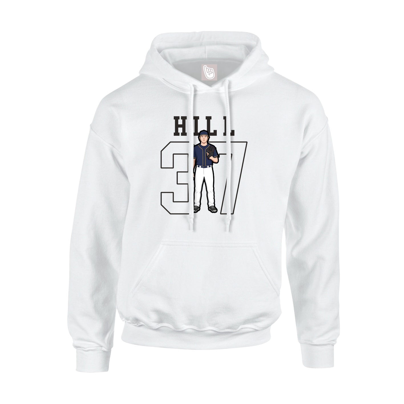 Hoodie — Shirsey in White