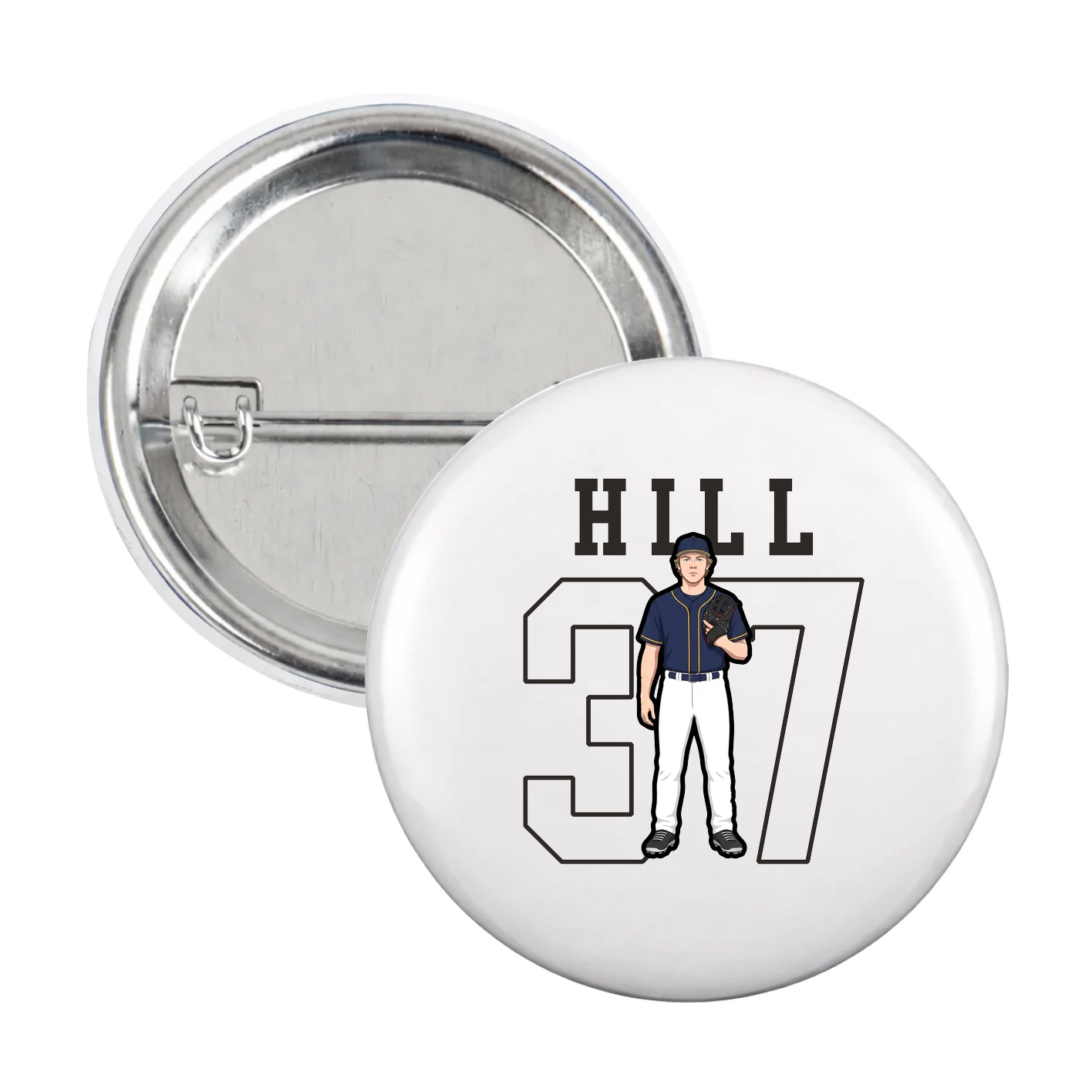 Game Day Button — Shirsey in White