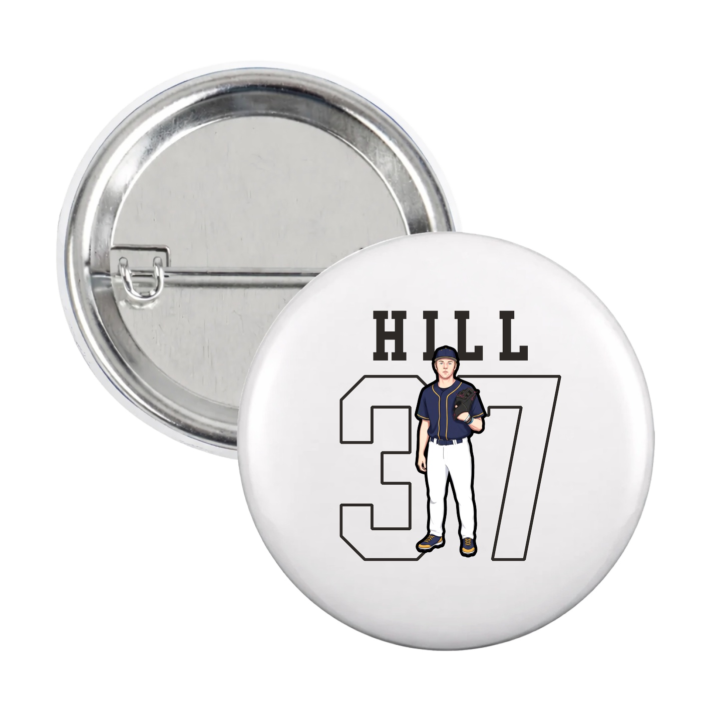Game Day Button — Shirsey in White
