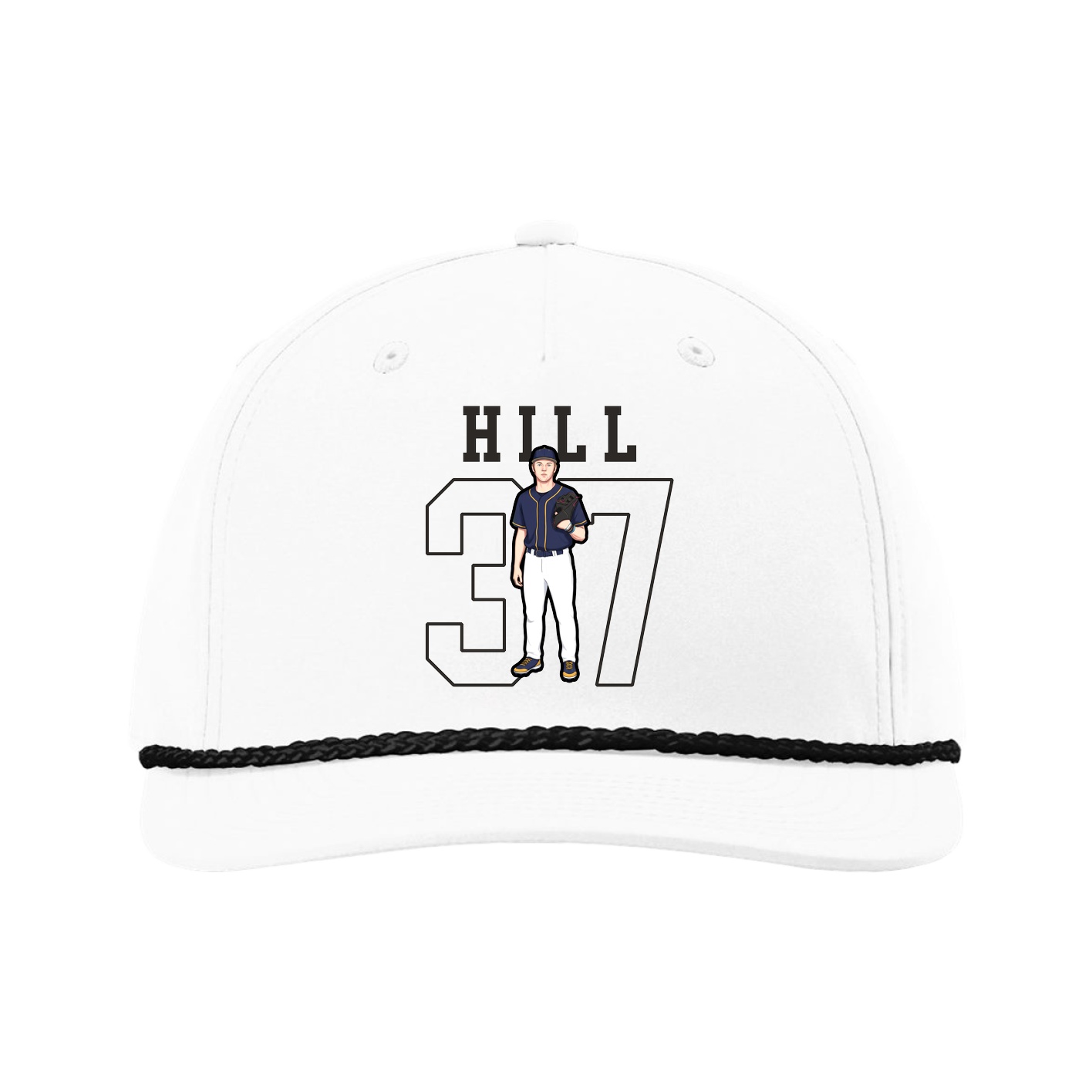 Five-Panel Classic Rope Cap — Shirsey in White