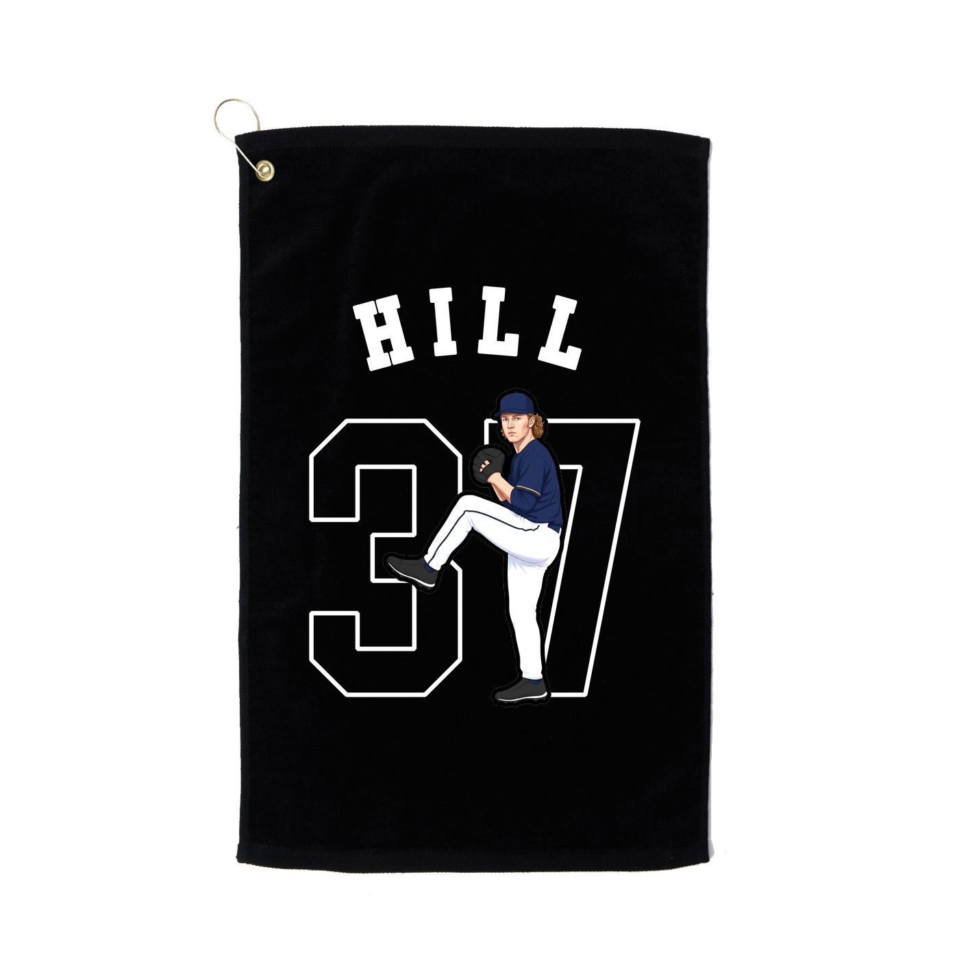 Golf Towel — Shirsey Arch in Black