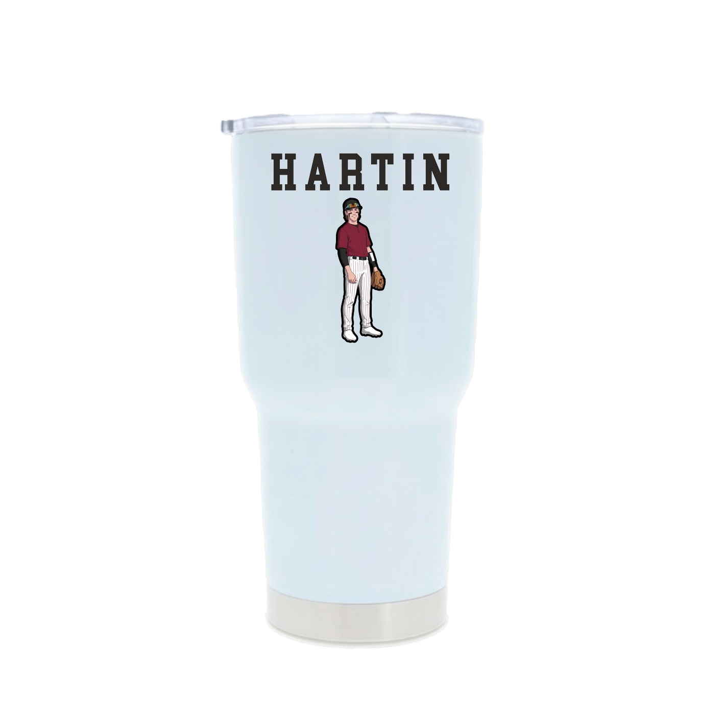 30oz Stainless Steel Tumbler — Shirsey in White