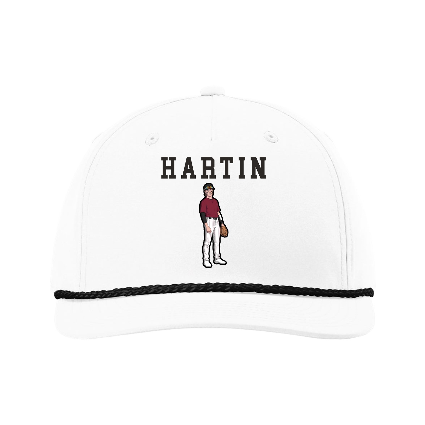 Five-Panel Classic Rope Cap — Shirsey in White