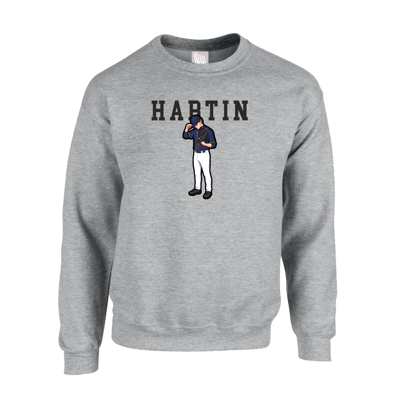 Fleece Crew — Shirsey in Grey