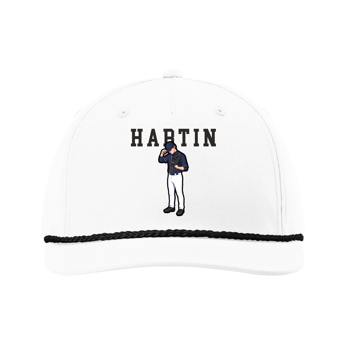 Five-Panel Classic Rope Cap — Shirsey in White