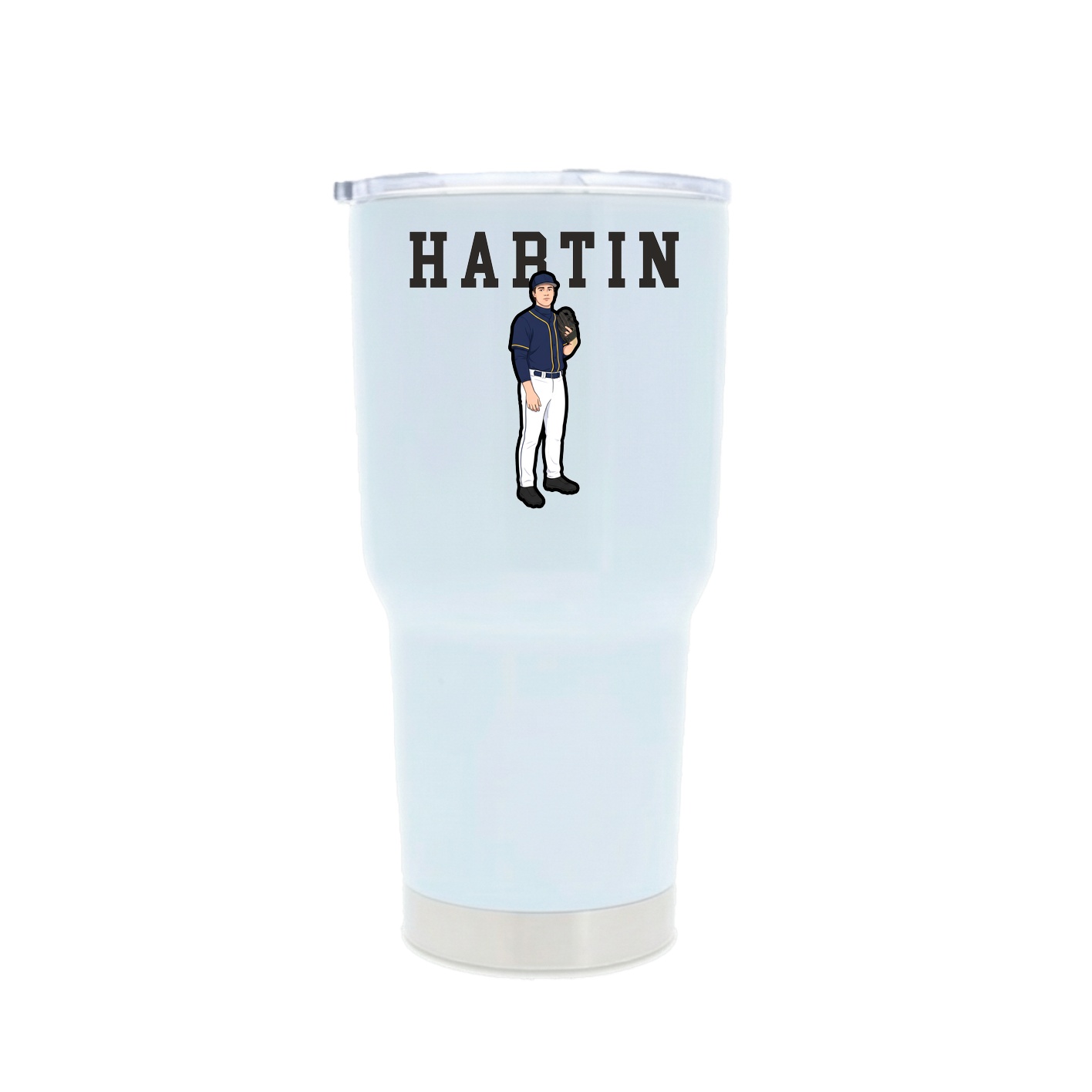 30oz Stainless Steel Tumbler — Shirsey in White