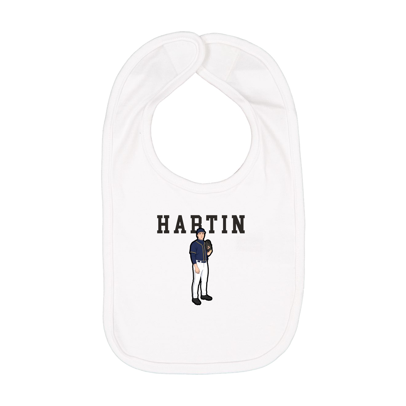 Infant Bib — Shirsey in White
