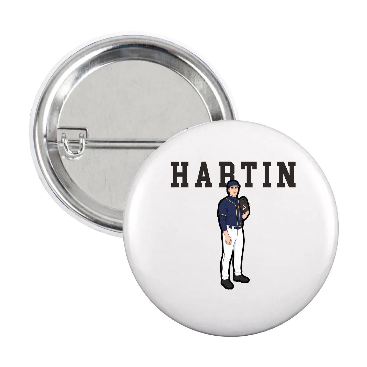 Game Day Button — Shirsey in White