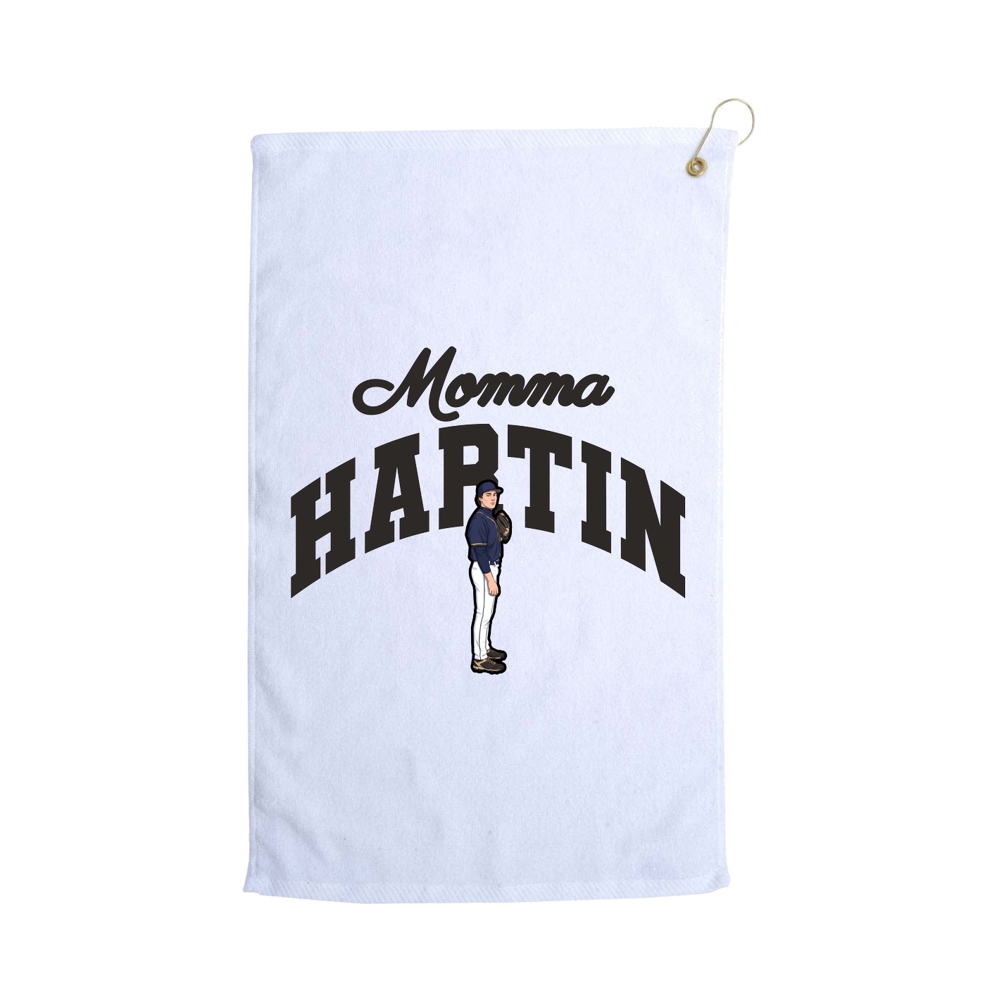 Golf Towel — Mothers Day Arch in White