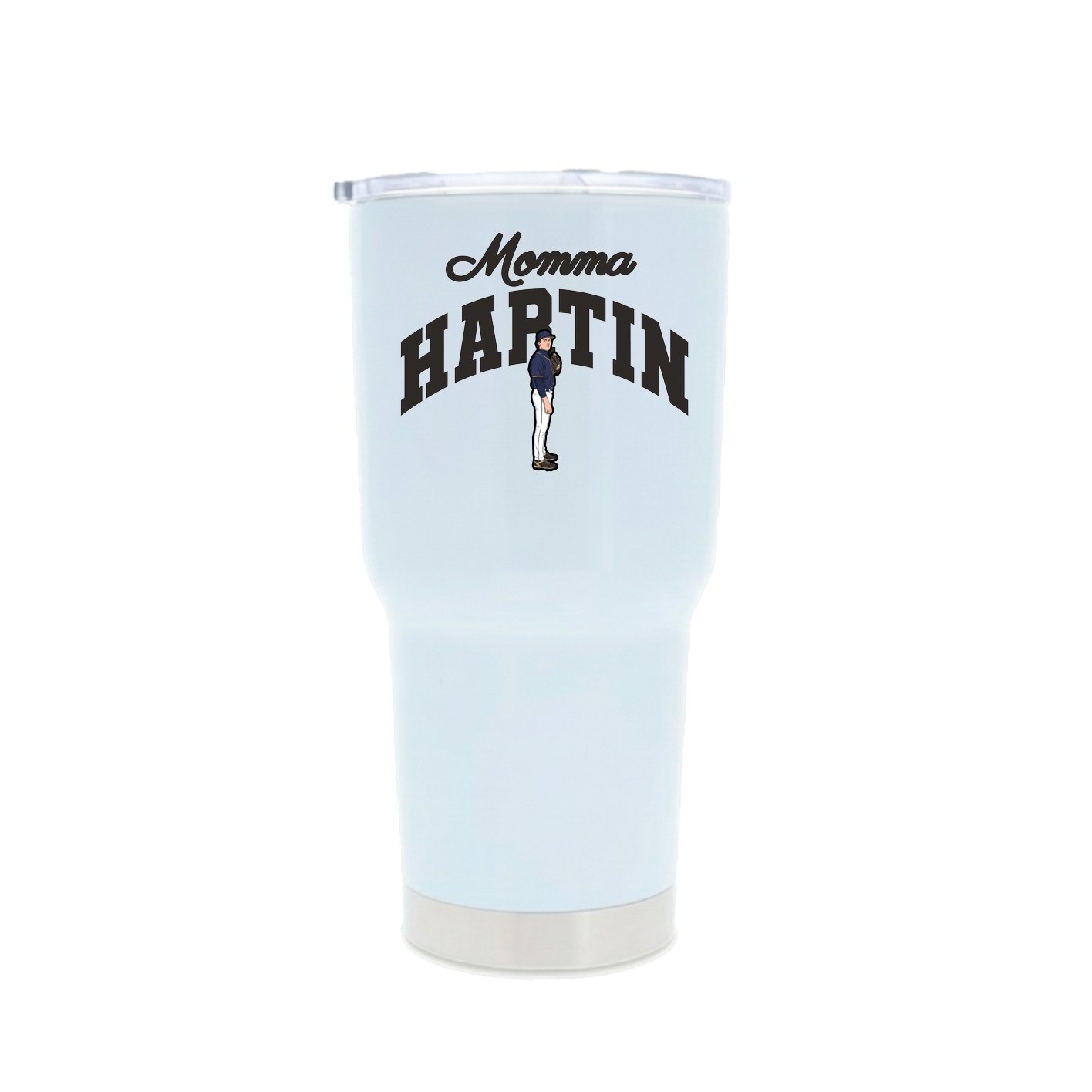 30oz Stainless Steel Tumbler — Mothers Day Arch in White