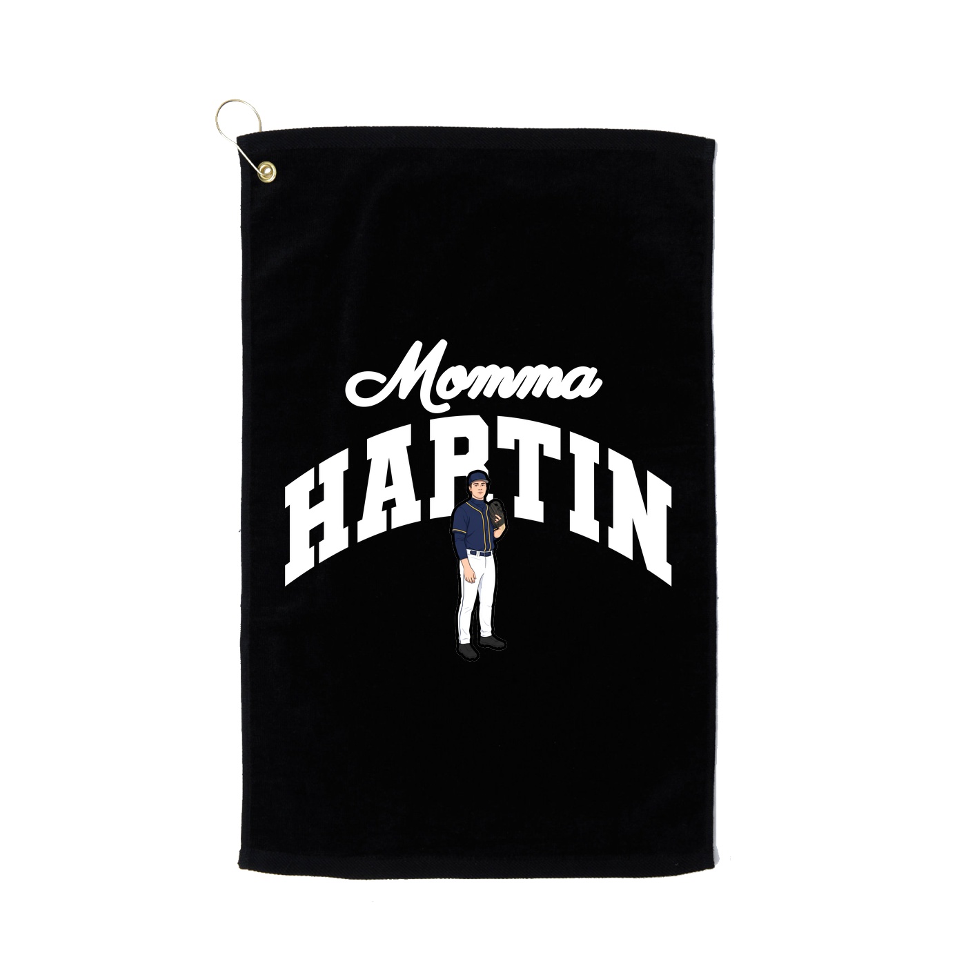 Golf Towel — Mothers Day Arch in Black