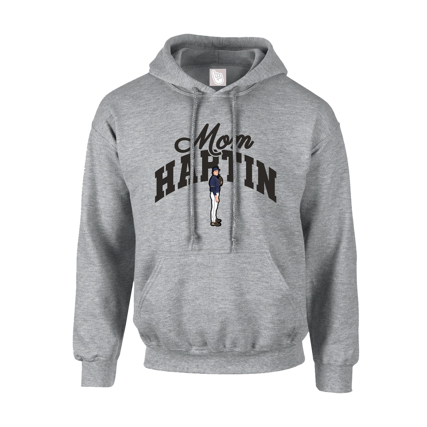 Hoodie — Mothers Day Arch in Grey