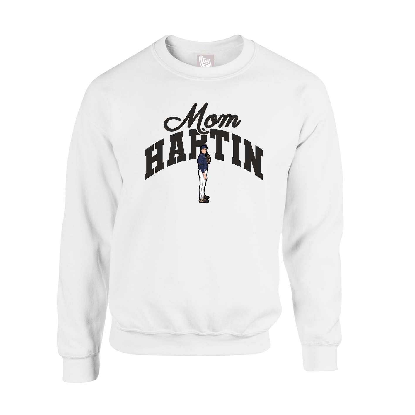 Fleece Crew — Mothers Day Arch in White